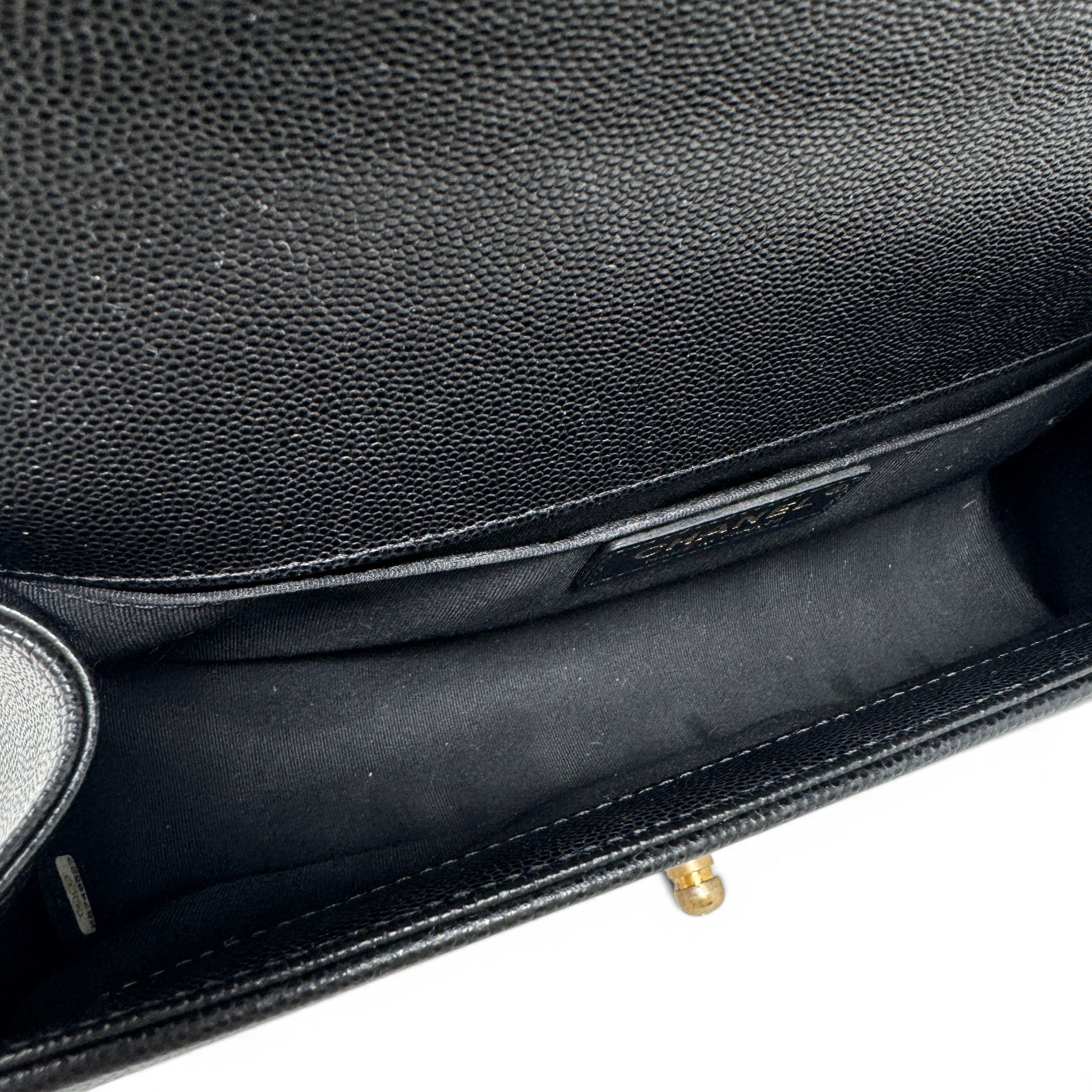 Chanel Black Caviar Medium Boy Bag GHW