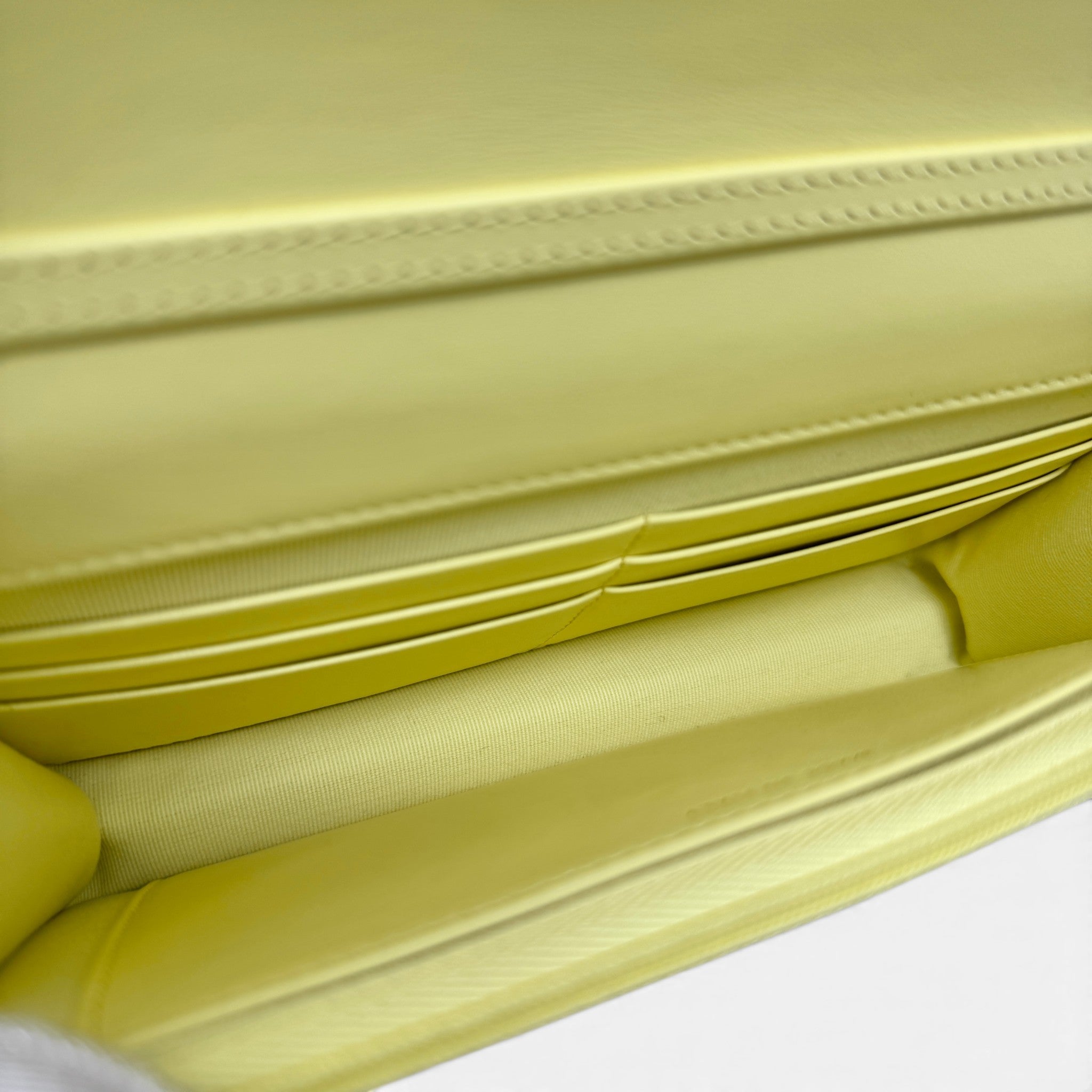Chanel Yellow Lambskin Wallet On Chain