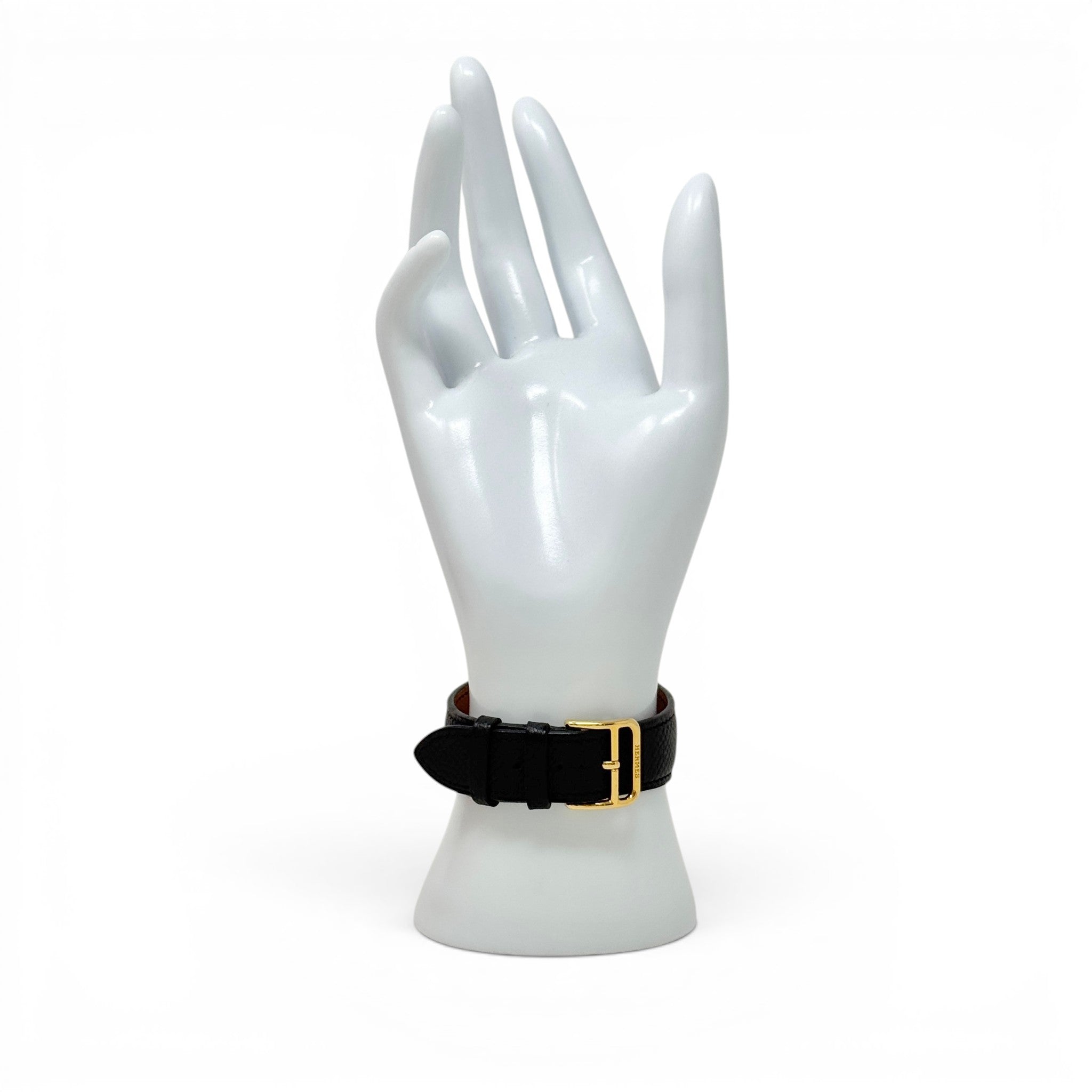 Hermes Noir Epsom Heure H Watch 34mm
