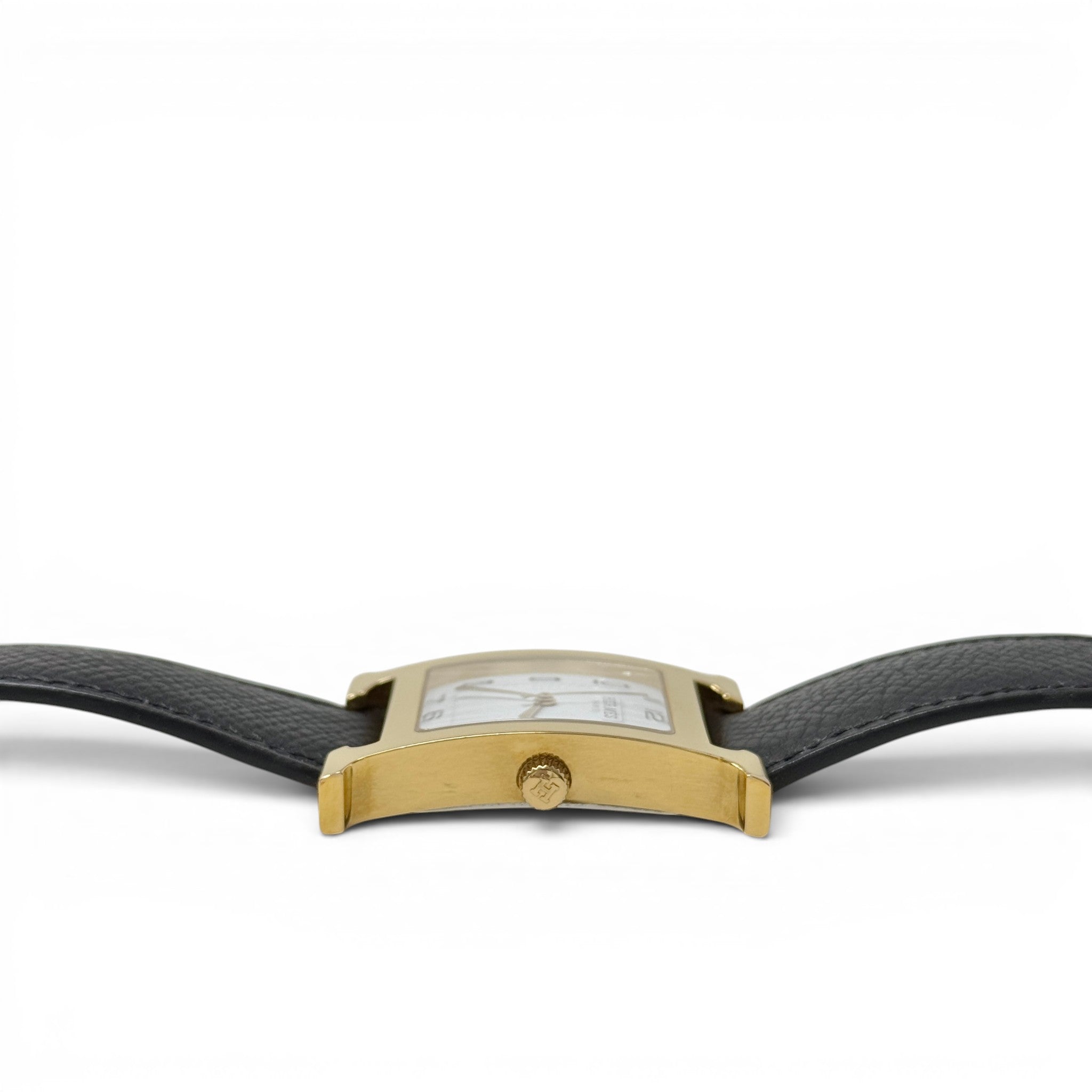 Hermes Noir Epsom Heure H Watch 34mm
