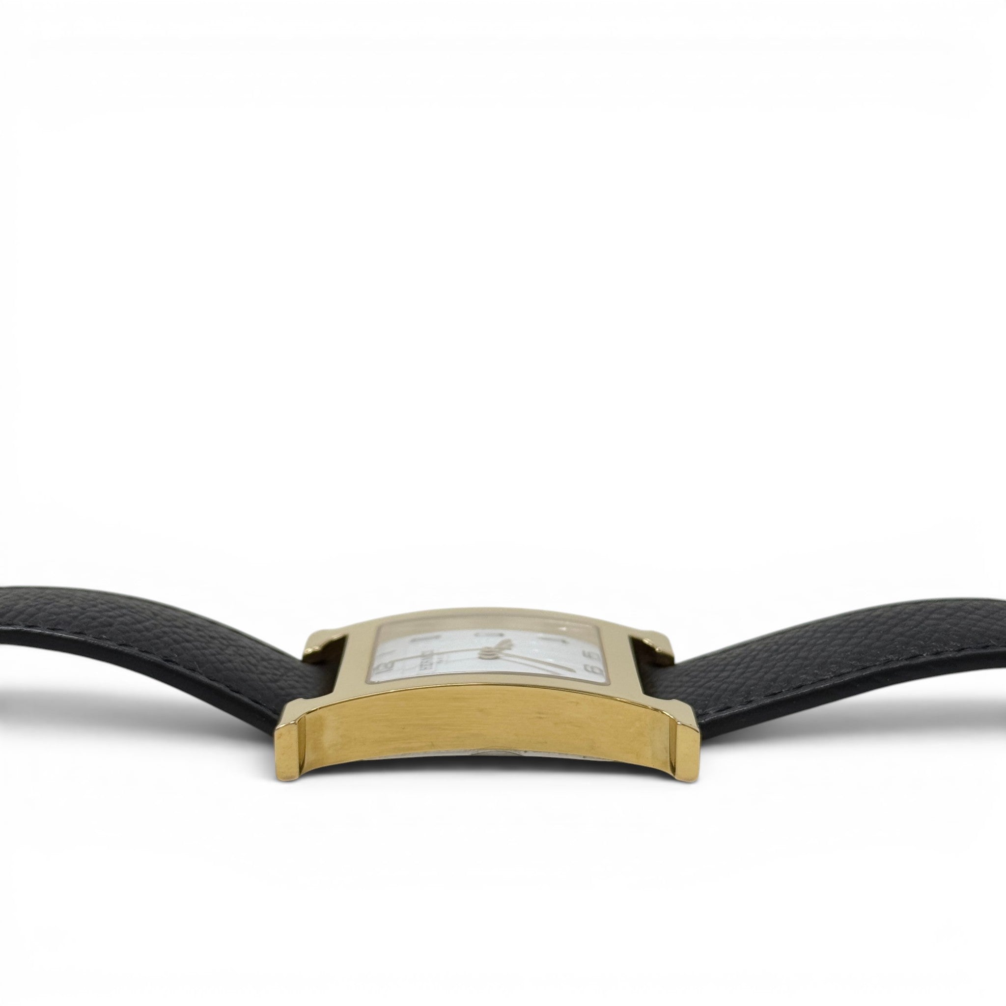 Hermes Noir Epsom Heure H Watch 34mm