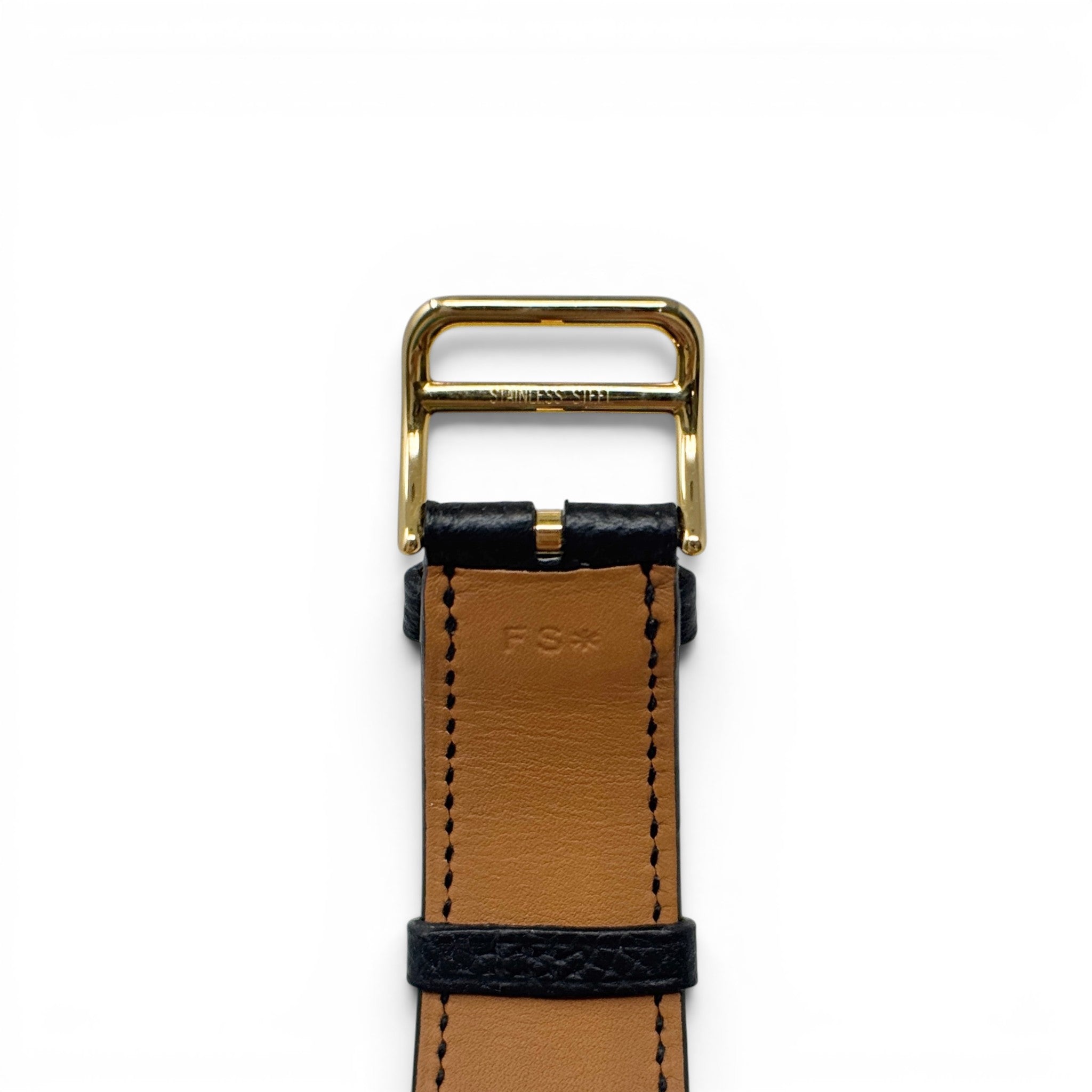 Hermes Noir Epsom Heure H Watch 34mm