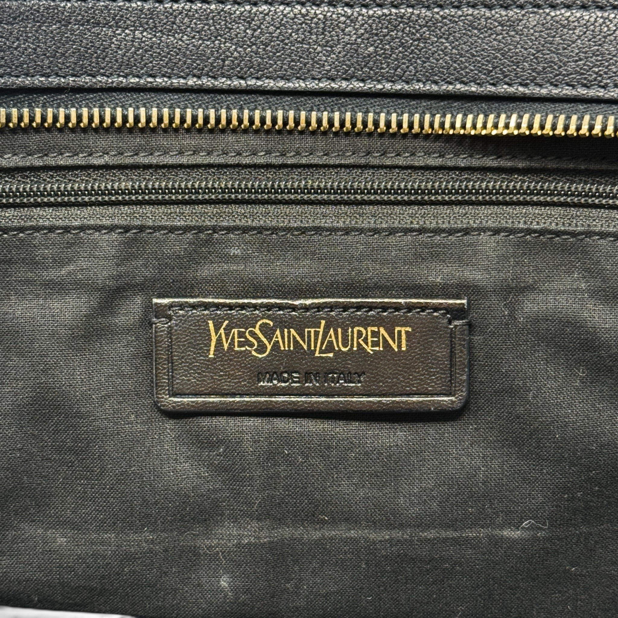 Saint Laurent Navy Small Y Cabas Bag