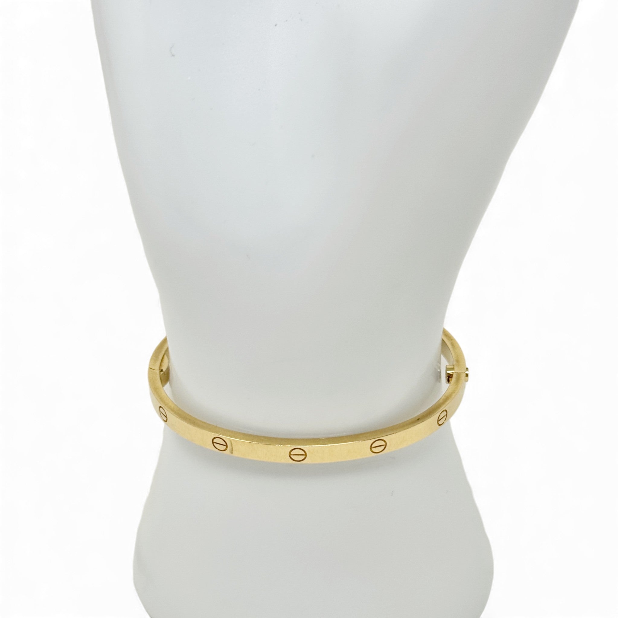 Cartier Yellow Gold Love Bracelet SM 15