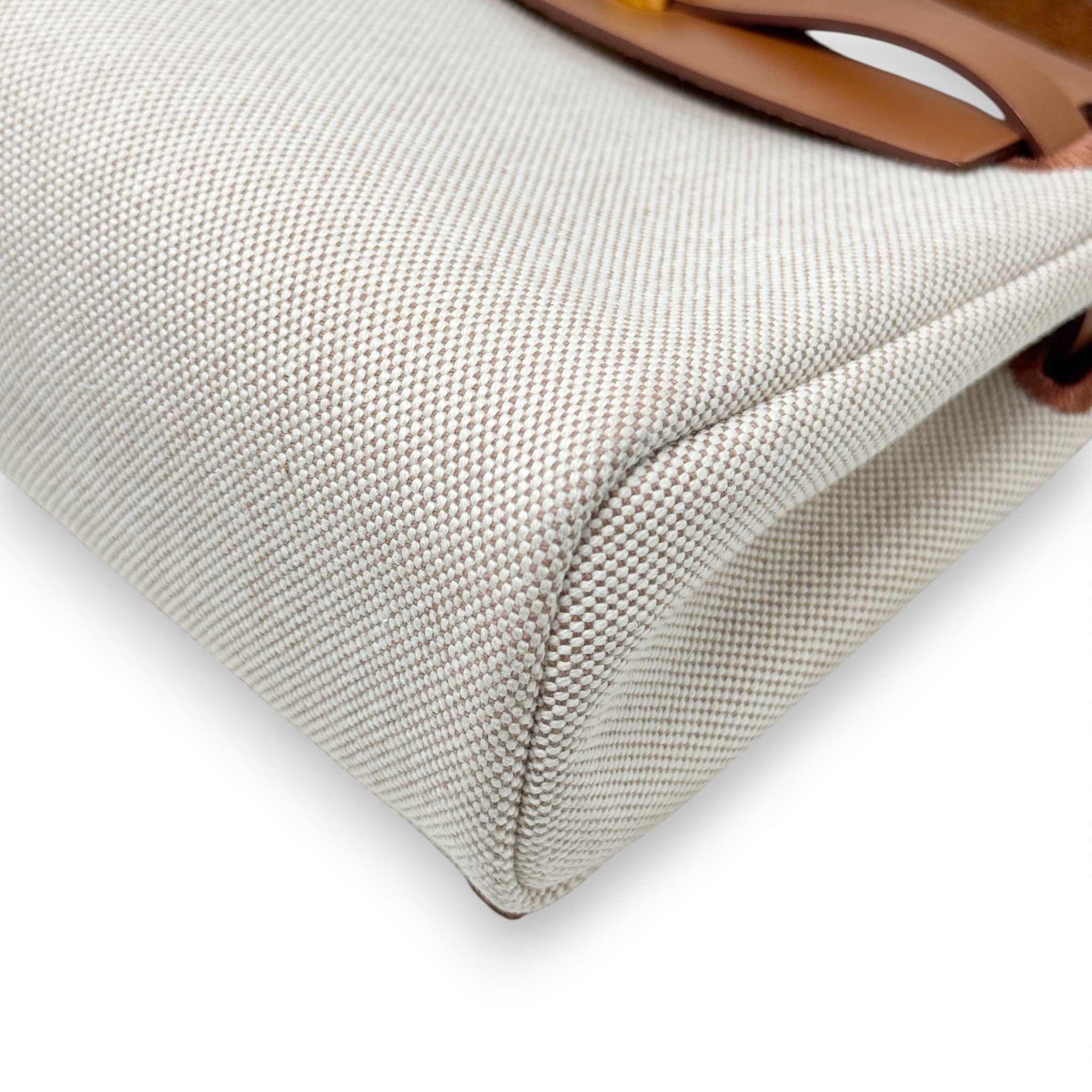 Hermes Fauve Canvas Mini Herbag