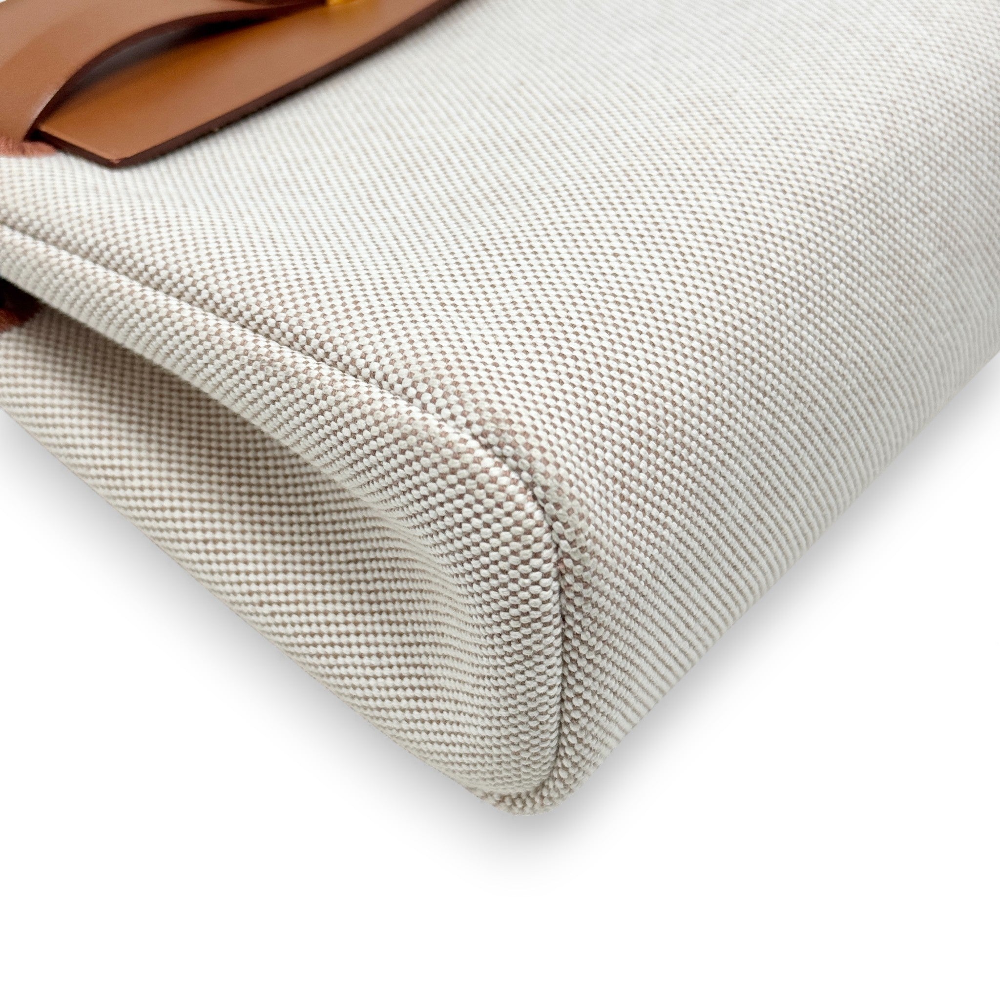 Hermes Fauve Canvas Mini Herbag