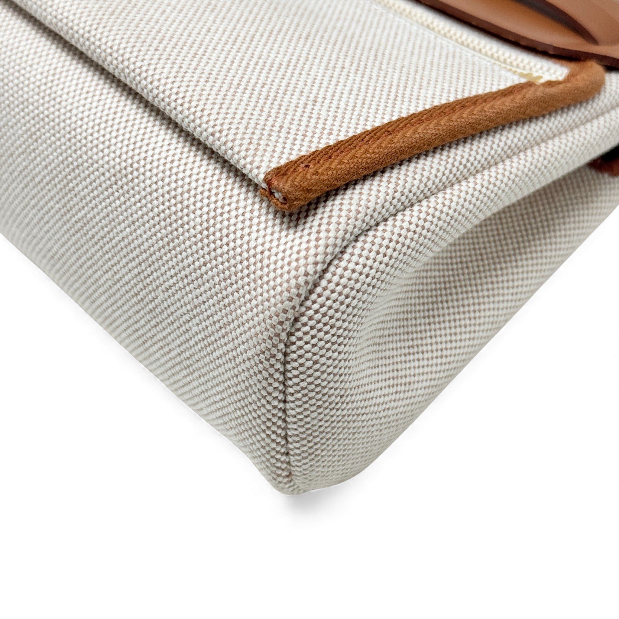 Hermes Fauve Canvas Mini Herbag