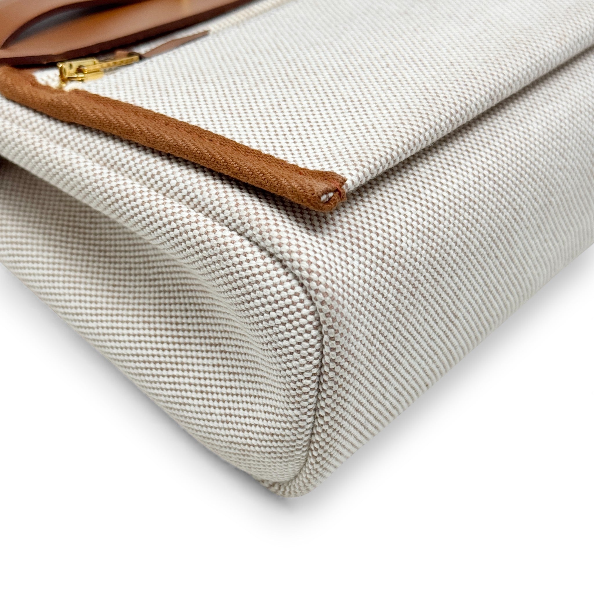 Hermes Fauve Canvas Mini Herbag