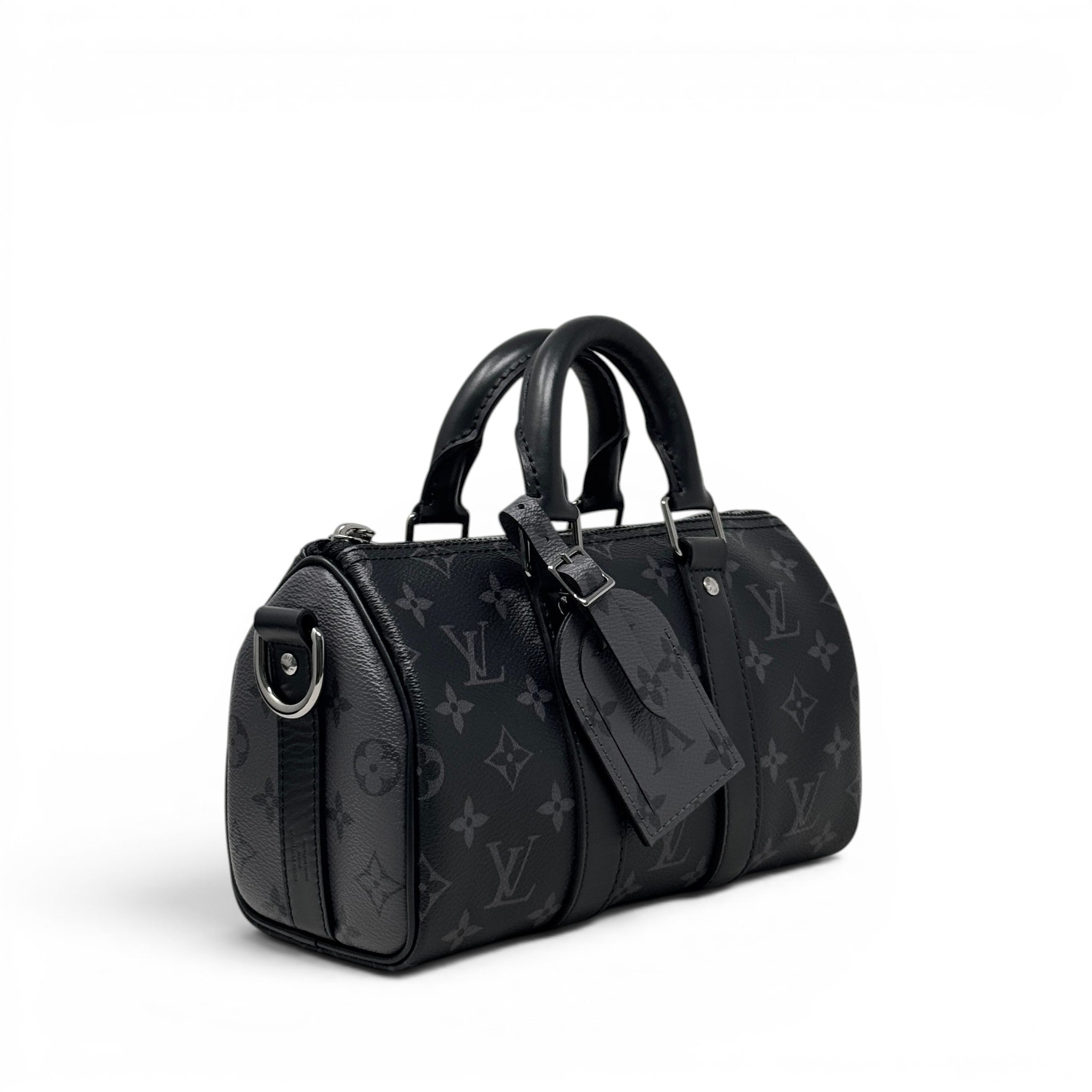 Louis Vuitton Black Keepall Bandouliere 25