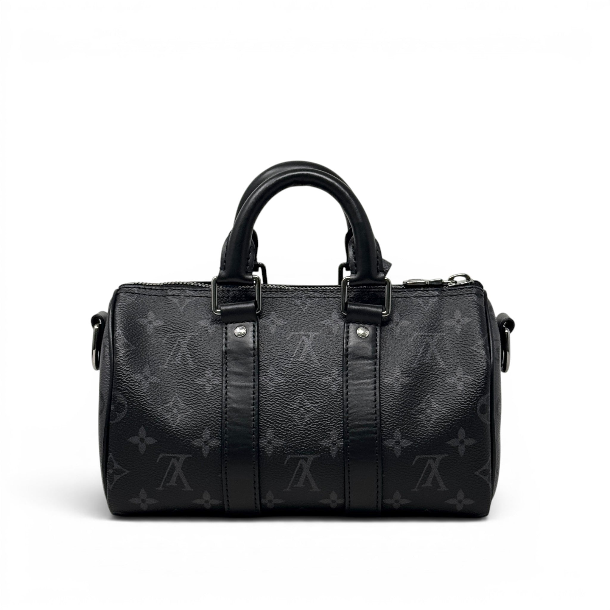 Louis Vuitton Black Keepall Bandouliere 25