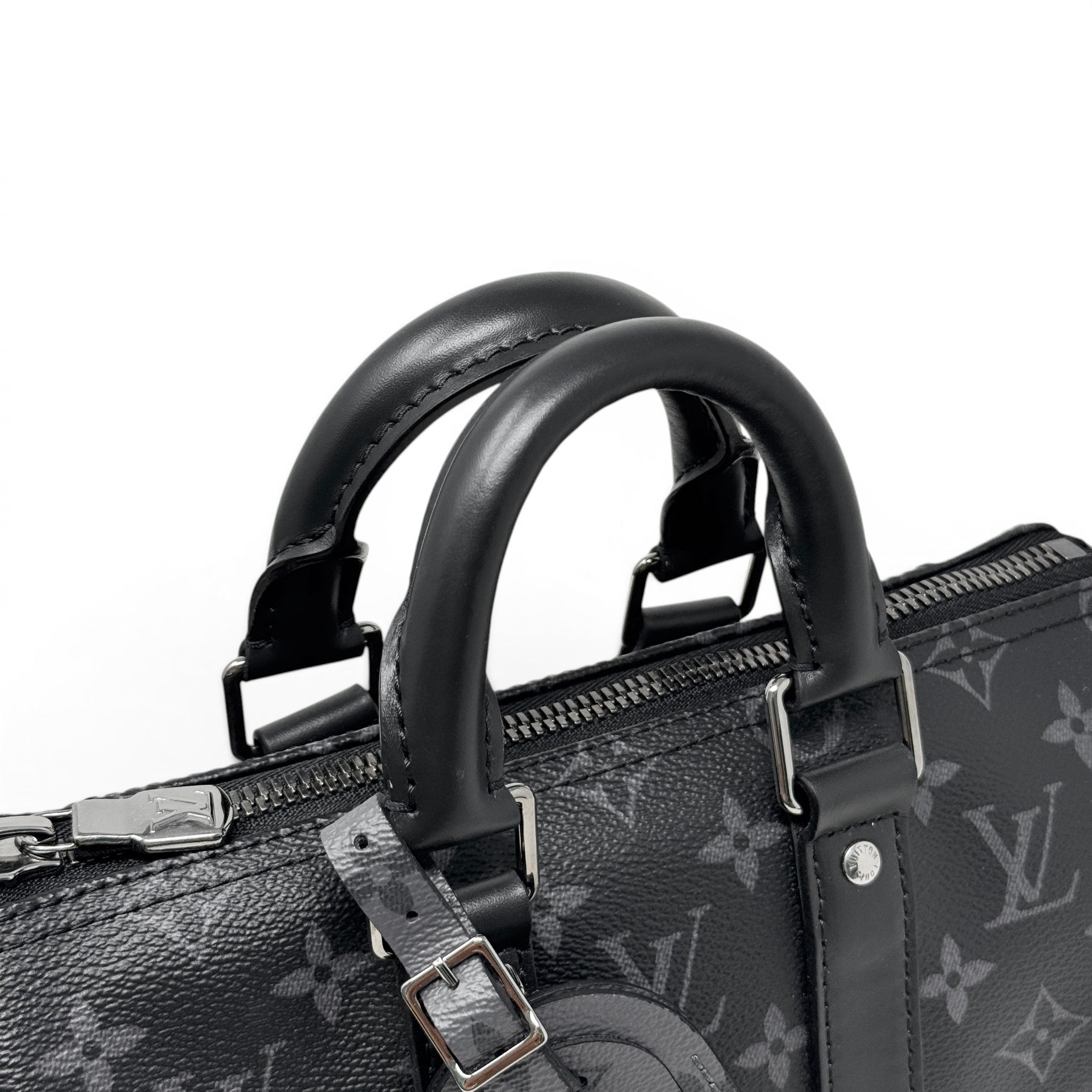 Louis Vuitton Black Keepall Bandouliere 25
