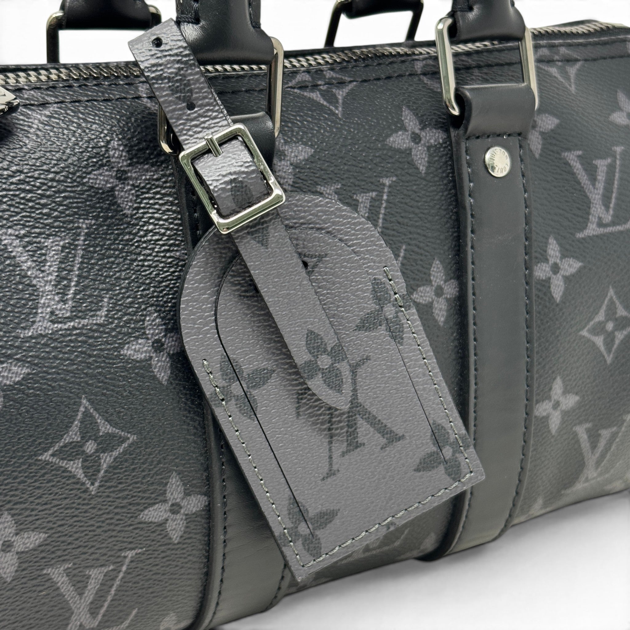 Louis Vuitton Black Keepall Bandouliere 25