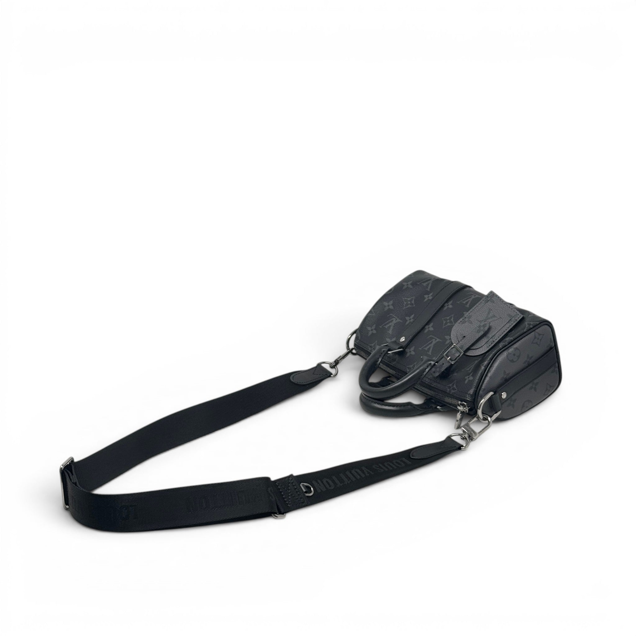 Louis Vuitton Black Keepall Bandouliere 25