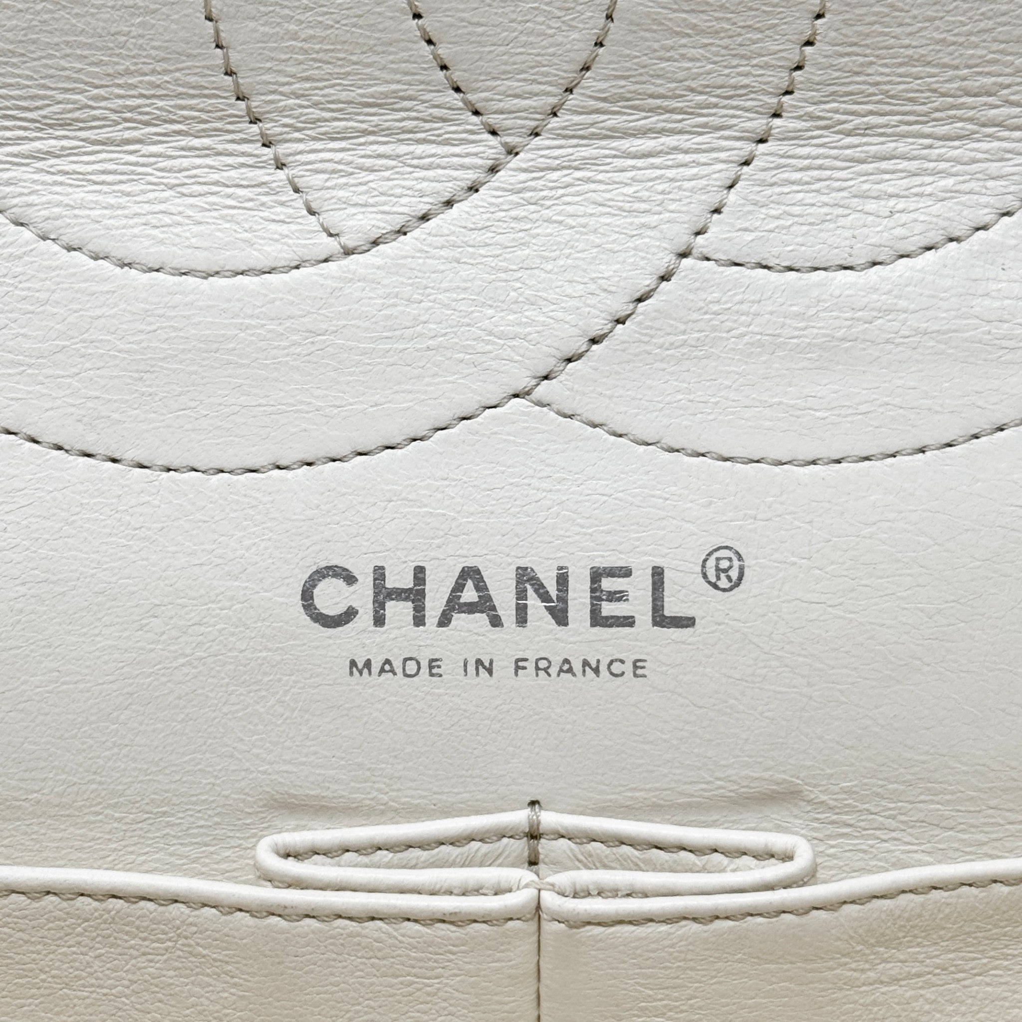 Chanel White Calfskin 2.55 Reissue 227