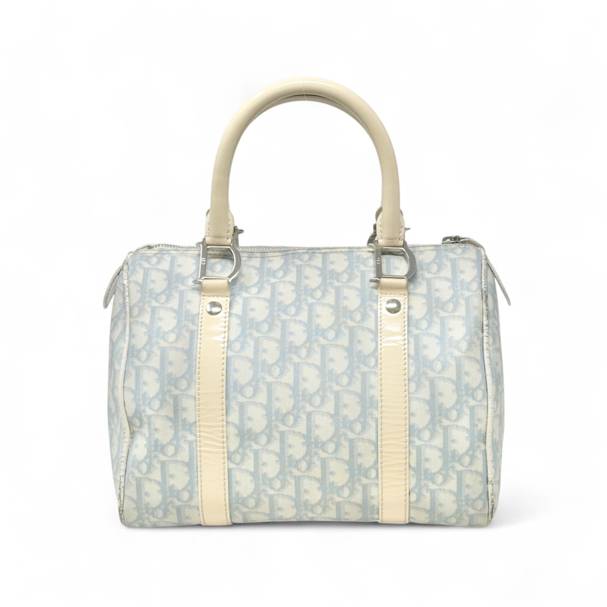 Dior Light Blue Oblique Boston Bag