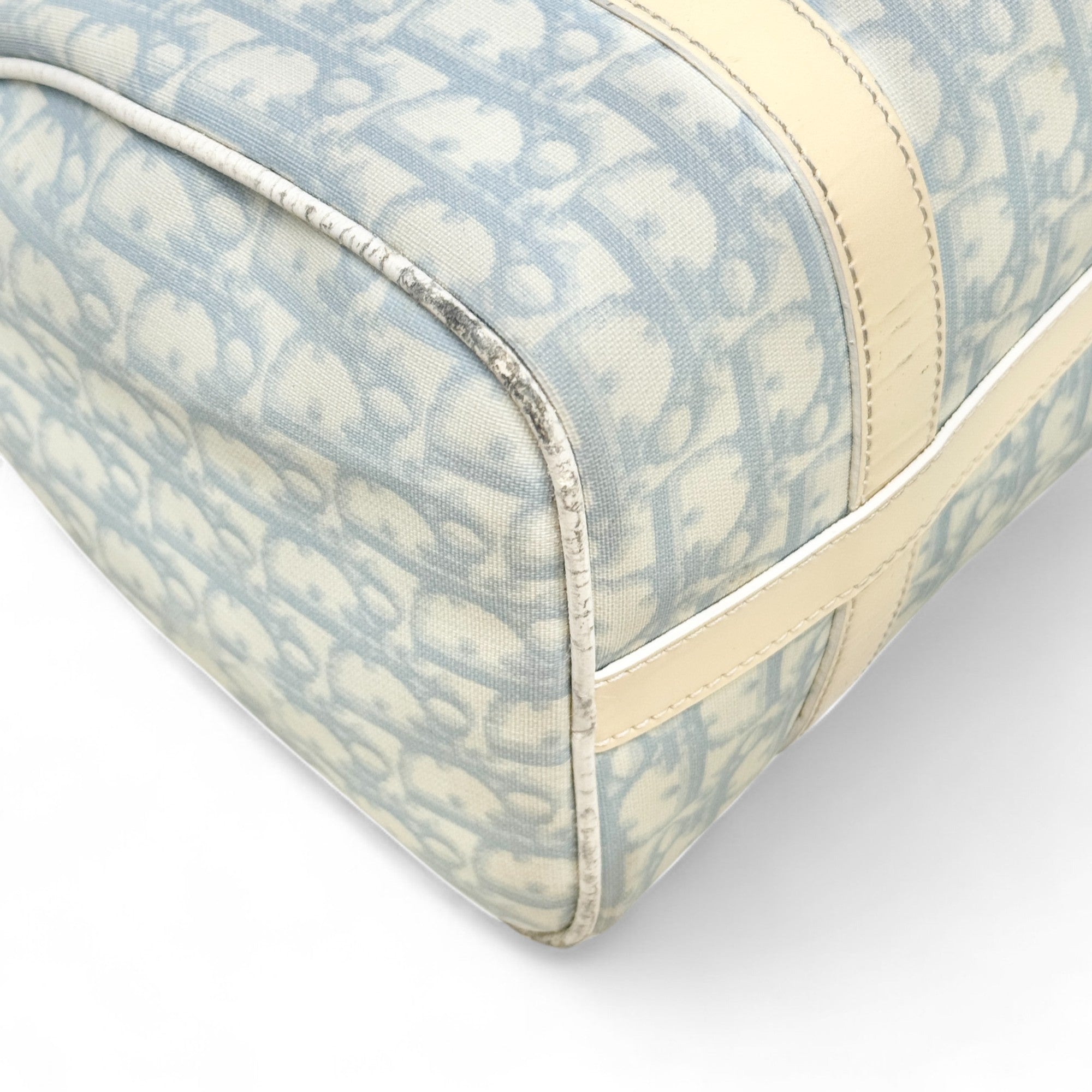 Dior Light Blue Oblique Boston Bag