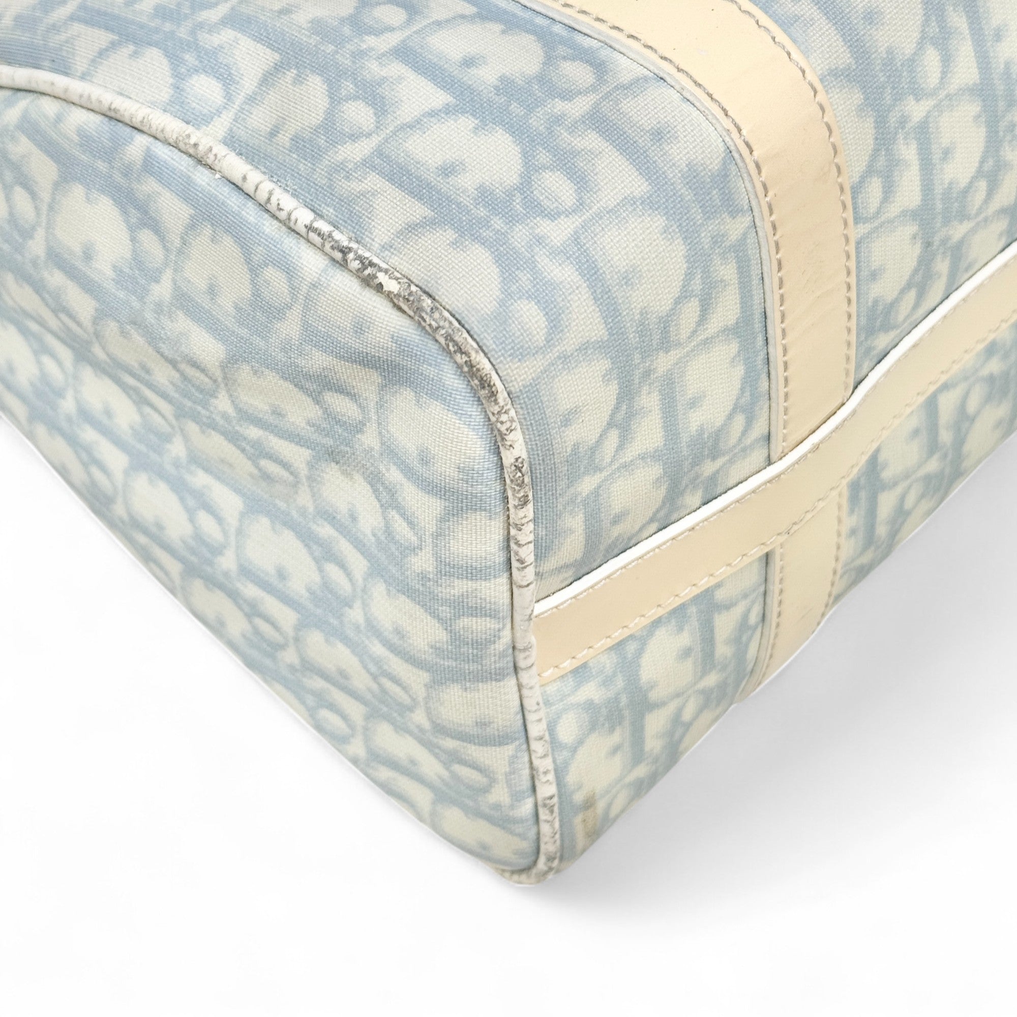 Dior Light Blue Oblique Boston Bag