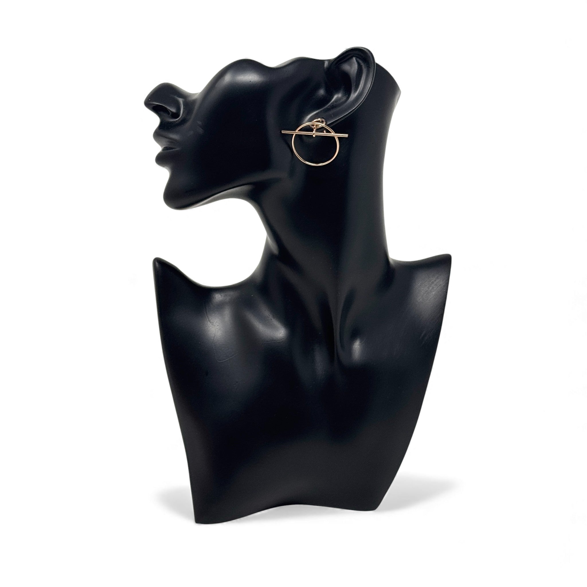 Hermes Rose Gold Small Loop Earrings