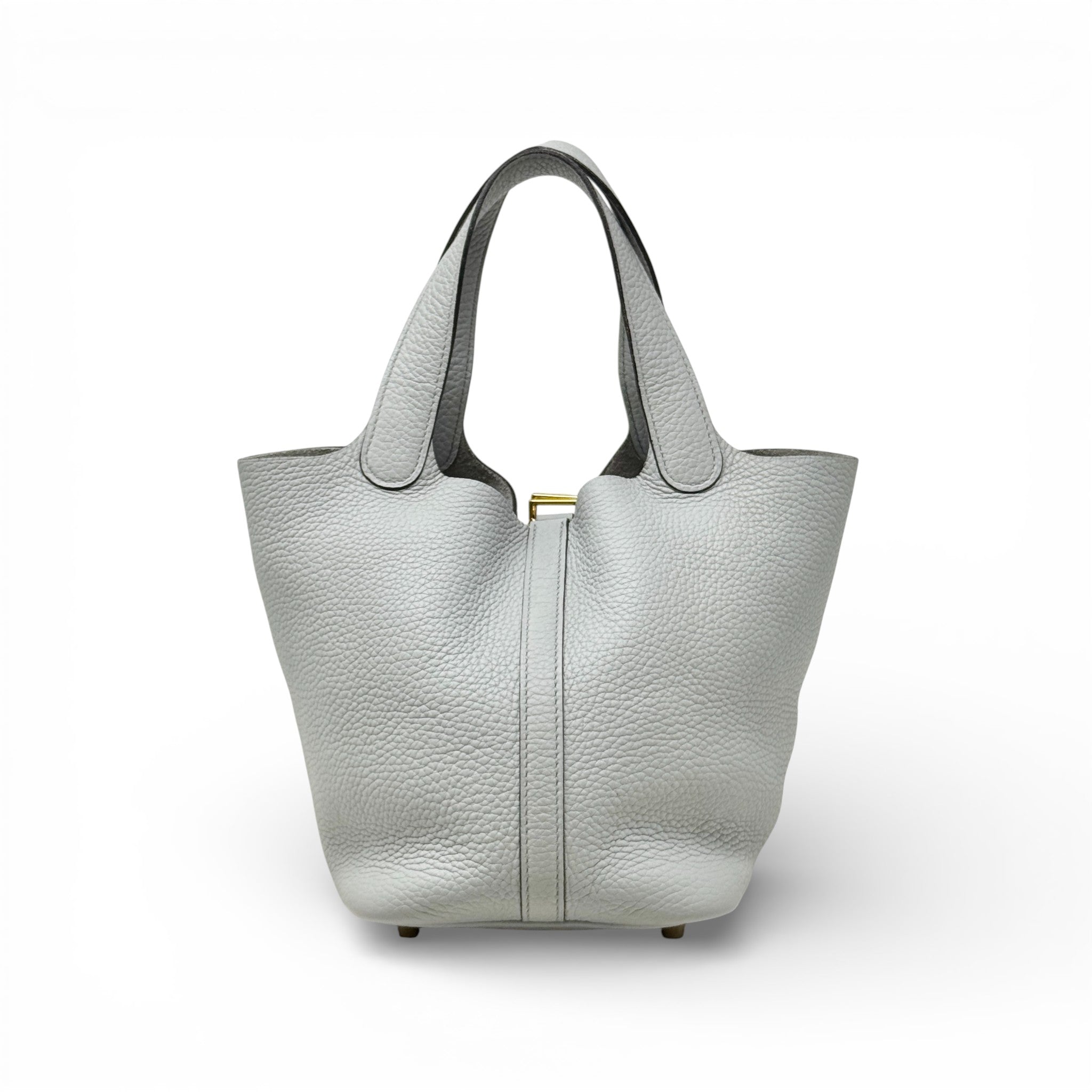 Hermes Blue Pale Clemence Picotin 18