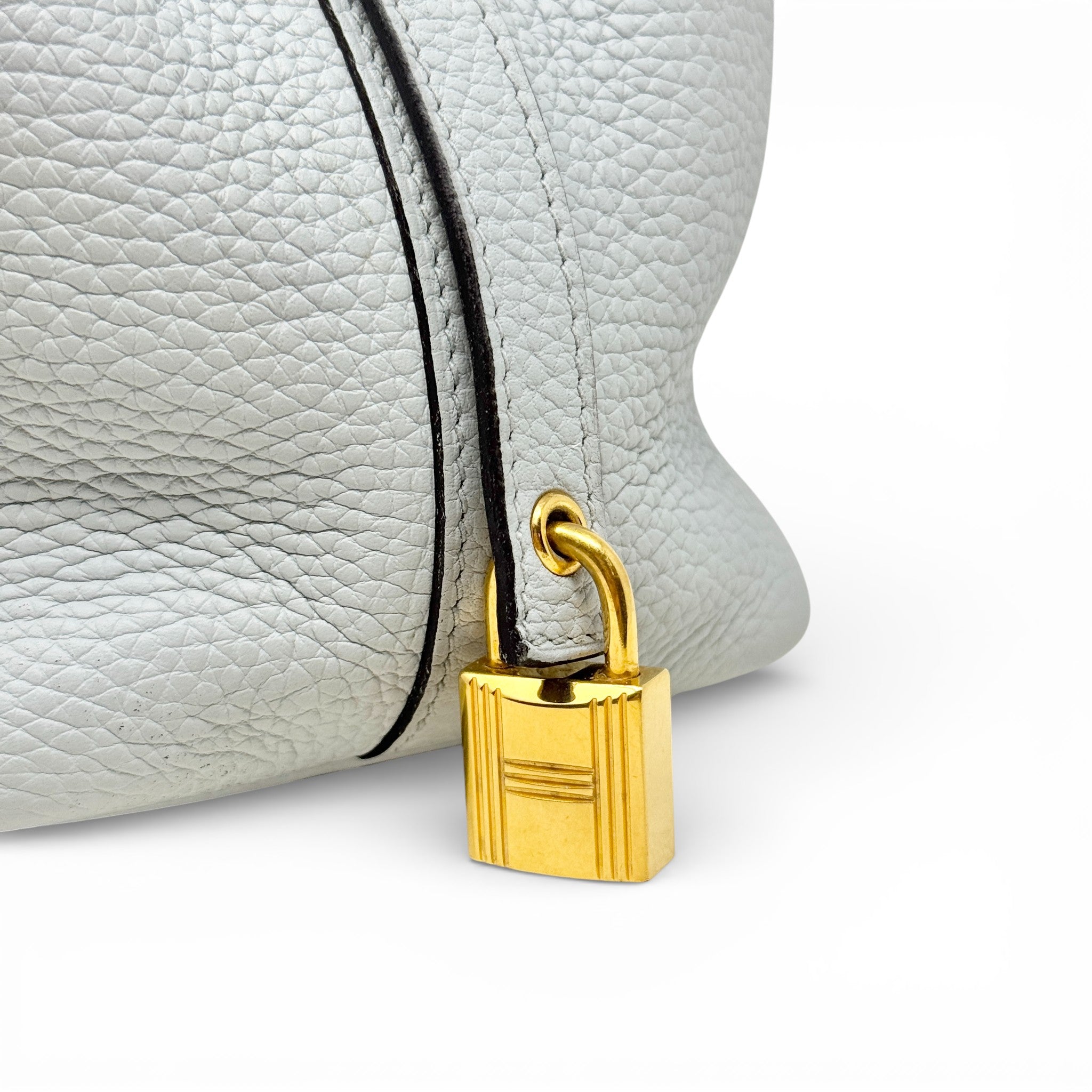 Hermes Blue Pale Clemence Picotin 18