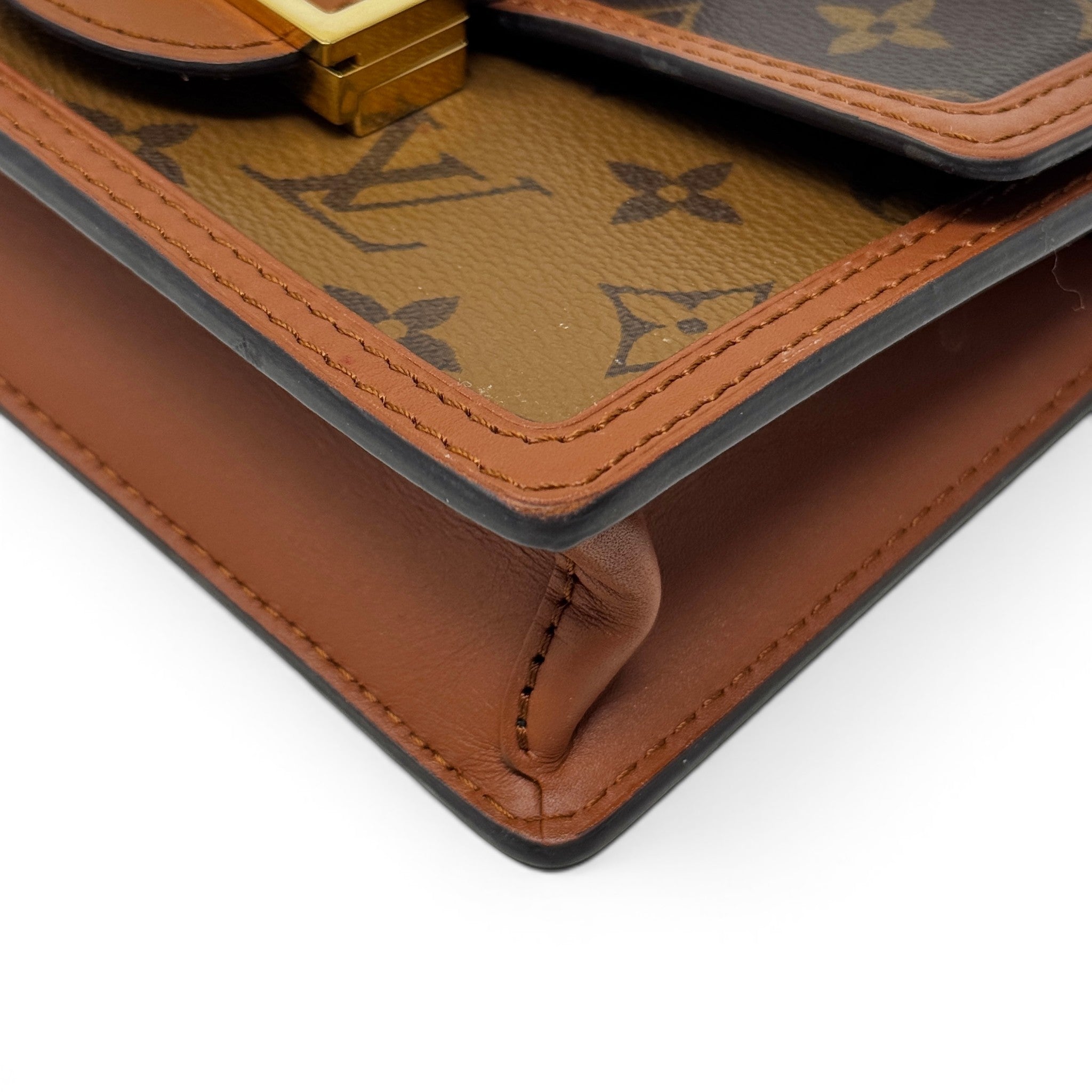 Louis Vuitton Reverse Monogram Dauphine Chain Wallet