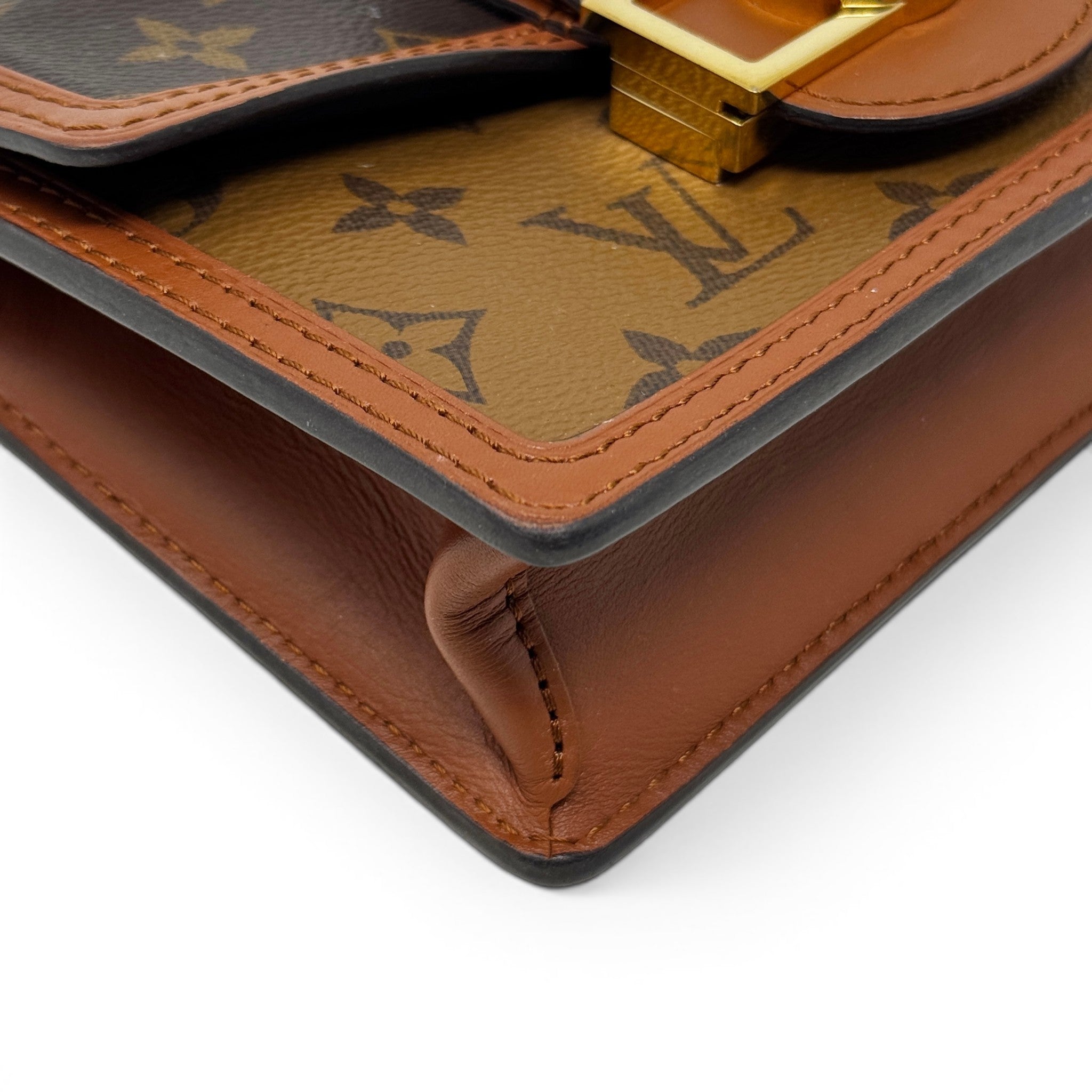Louis Vuitton Reverse Monogram Dauphine Chain Wallet