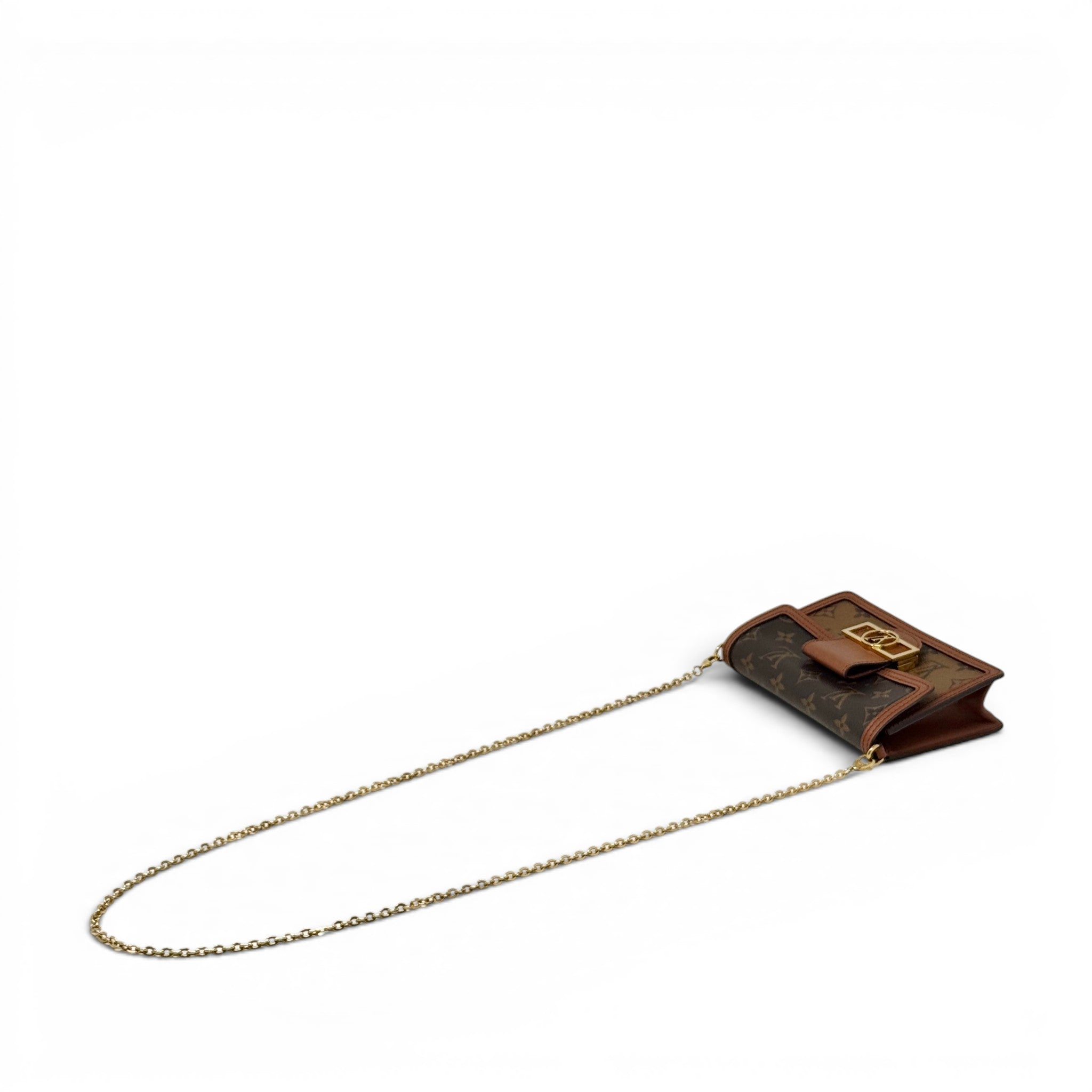 Louis Vuitton Reverse Monogram Dauphine Chain Wallet