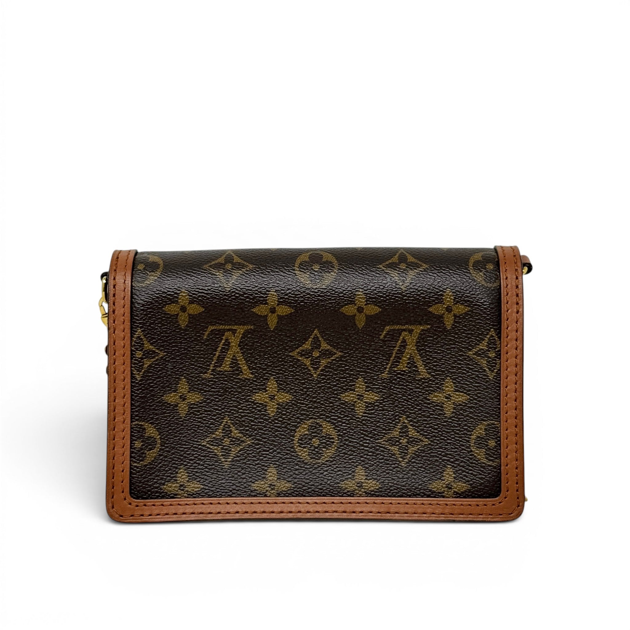 Louis Vuitton Reverse Monogram Dauphine Chain Wallet