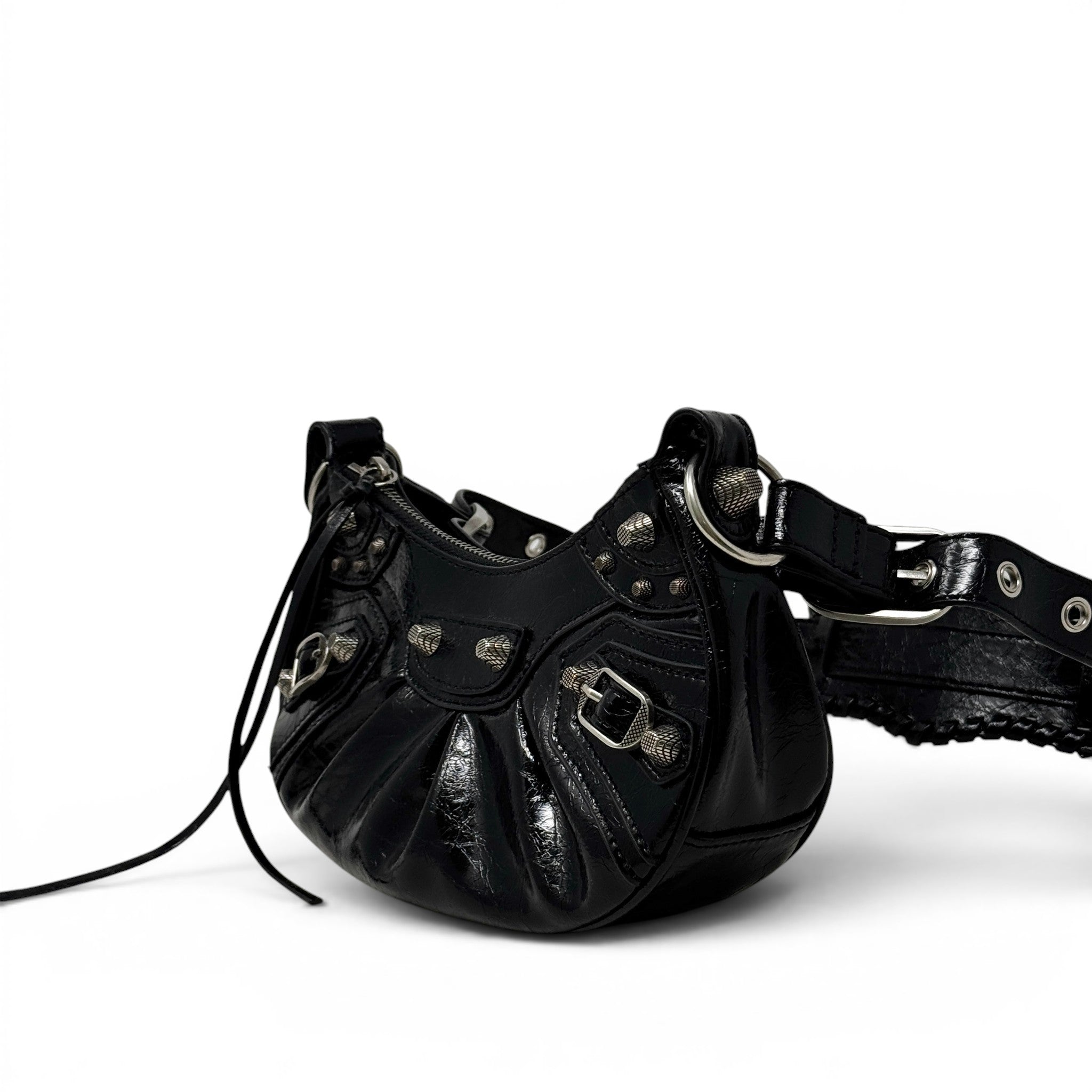 Balenciaga Black Extra Small Le Cagole Shoulder Bag