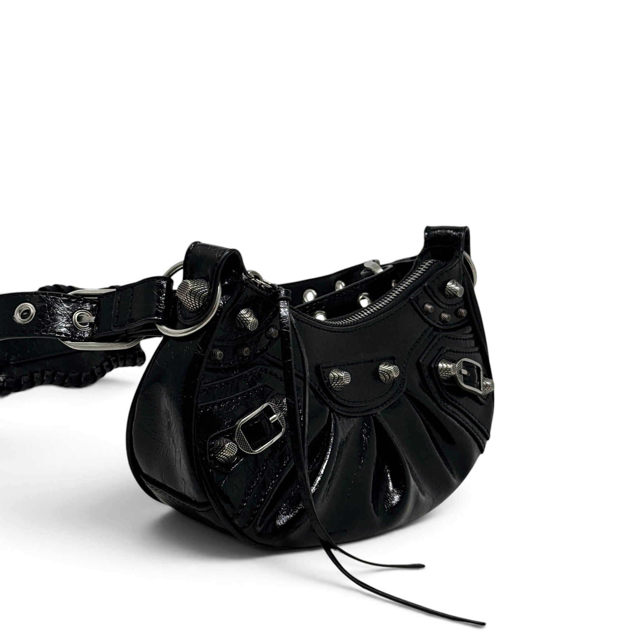 Balenciaga Black Extra Small Le Cagole Shoulder Bag