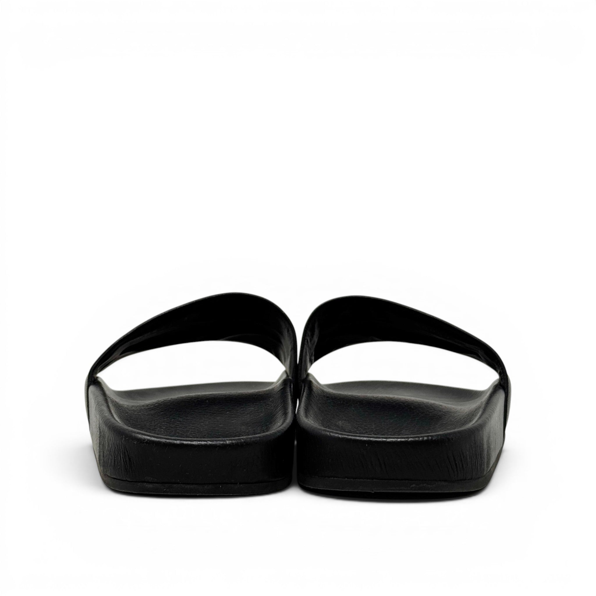 Balenciaga Black Logo Slides