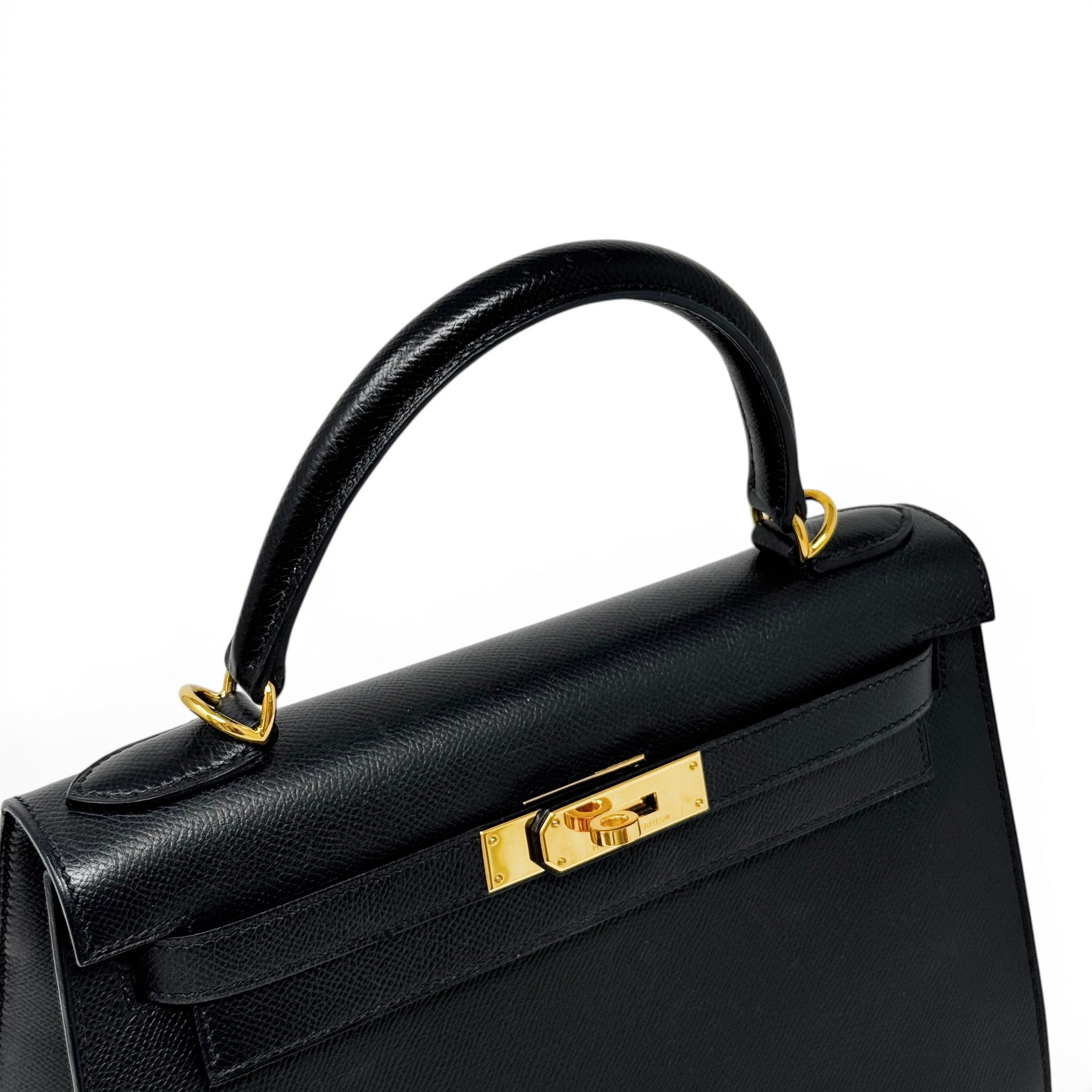 Hermes Noir Epsom Kelly 28