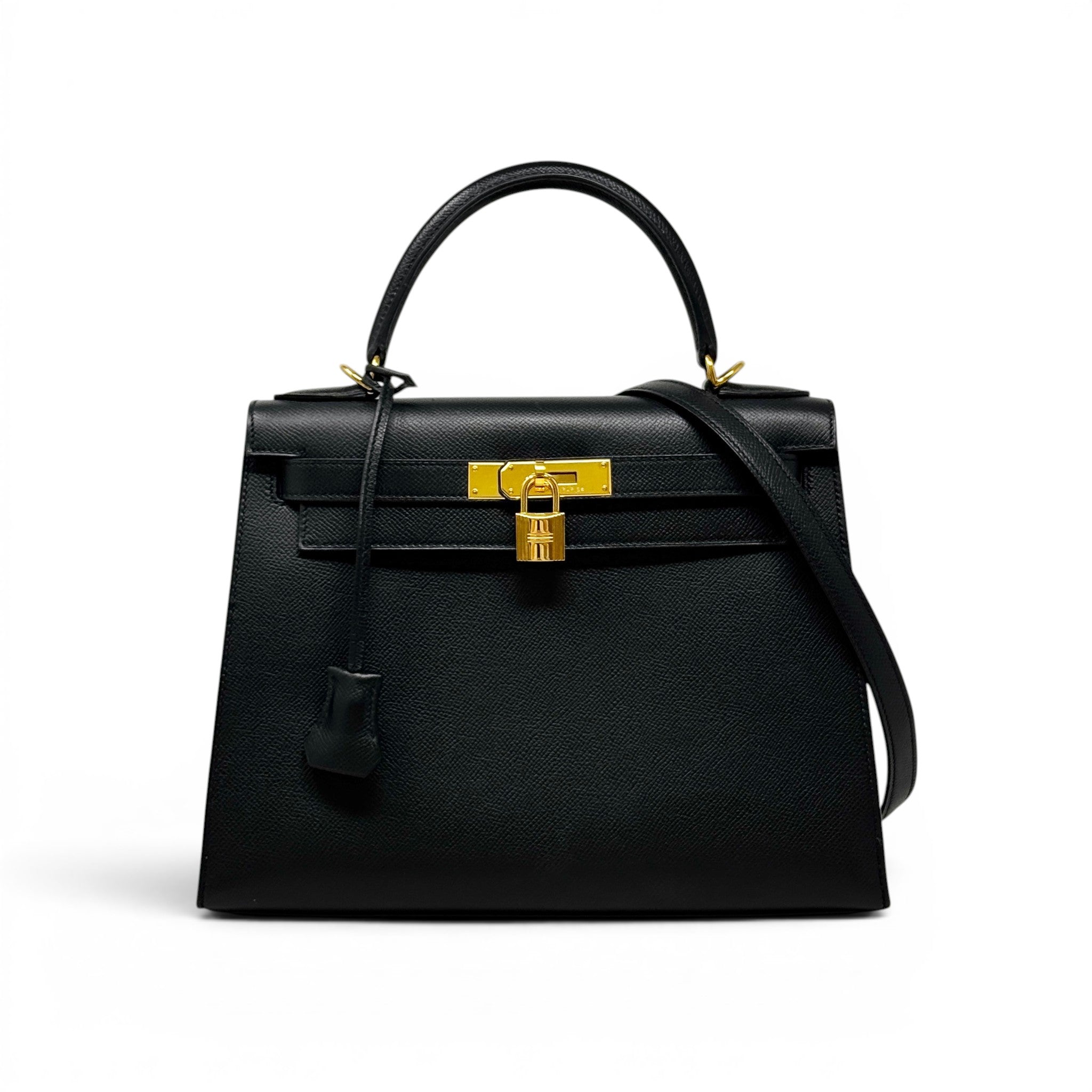 Hermes Noir Epsom Kelly 28