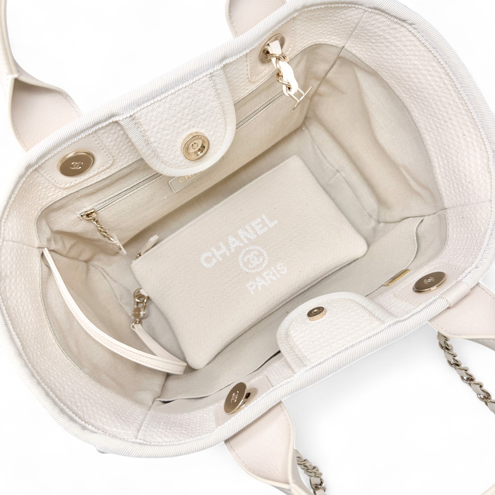 Chanel Beige Small Deauville Tote