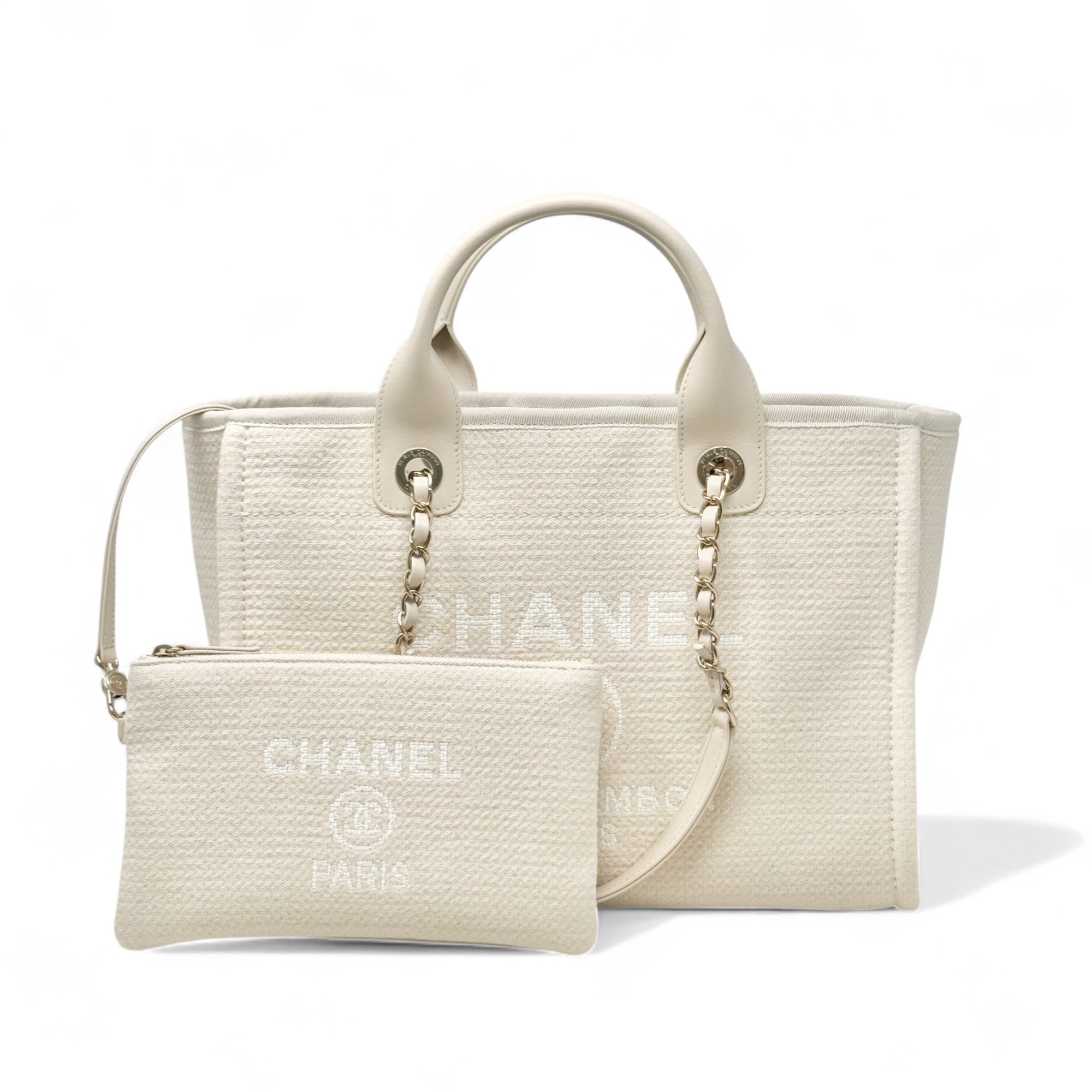 Chanel Beige Small Deauville Tote