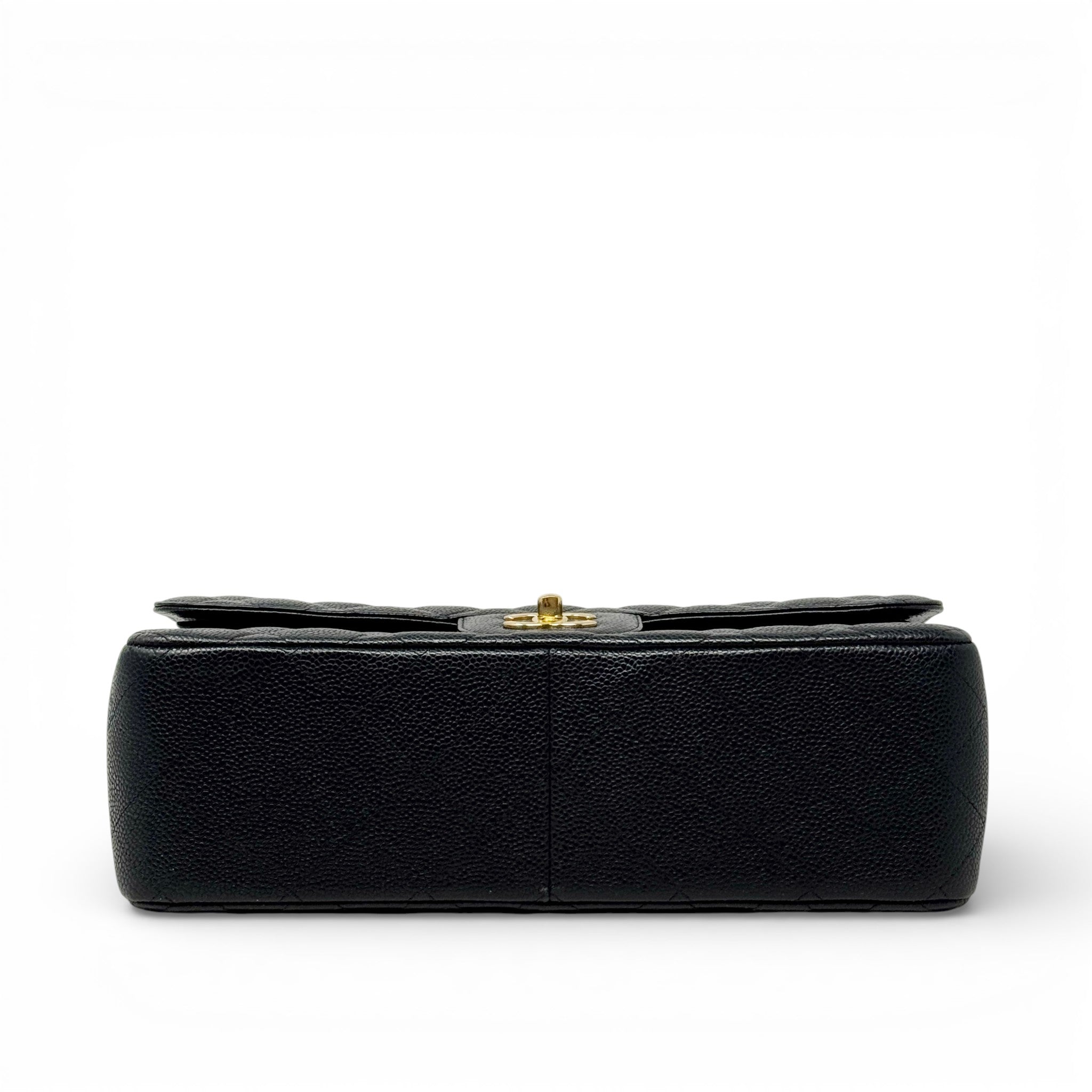 Chanel Black Caviar Jumbo Classic Flap