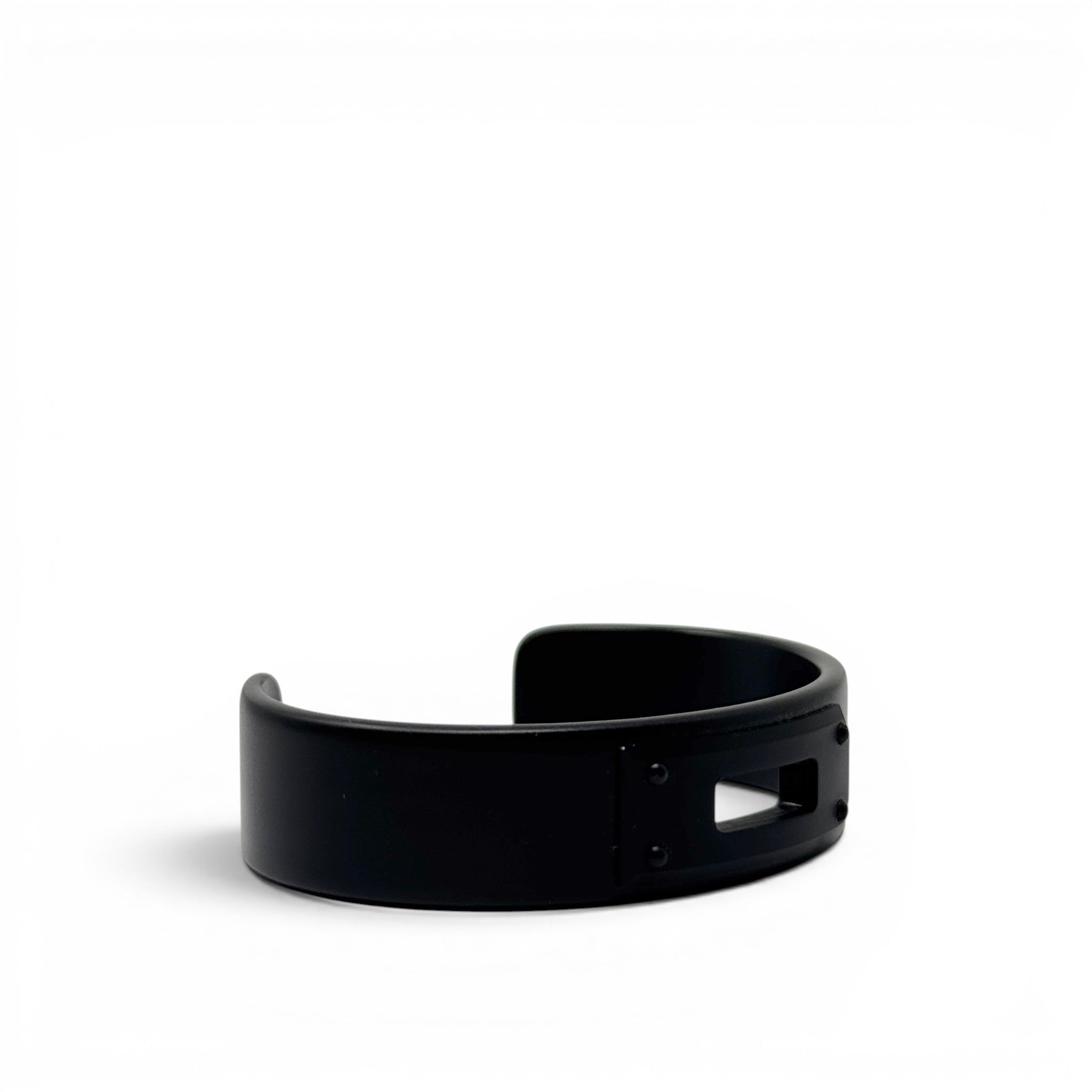 Hermes Black Aluminum Kelly Bangle T4