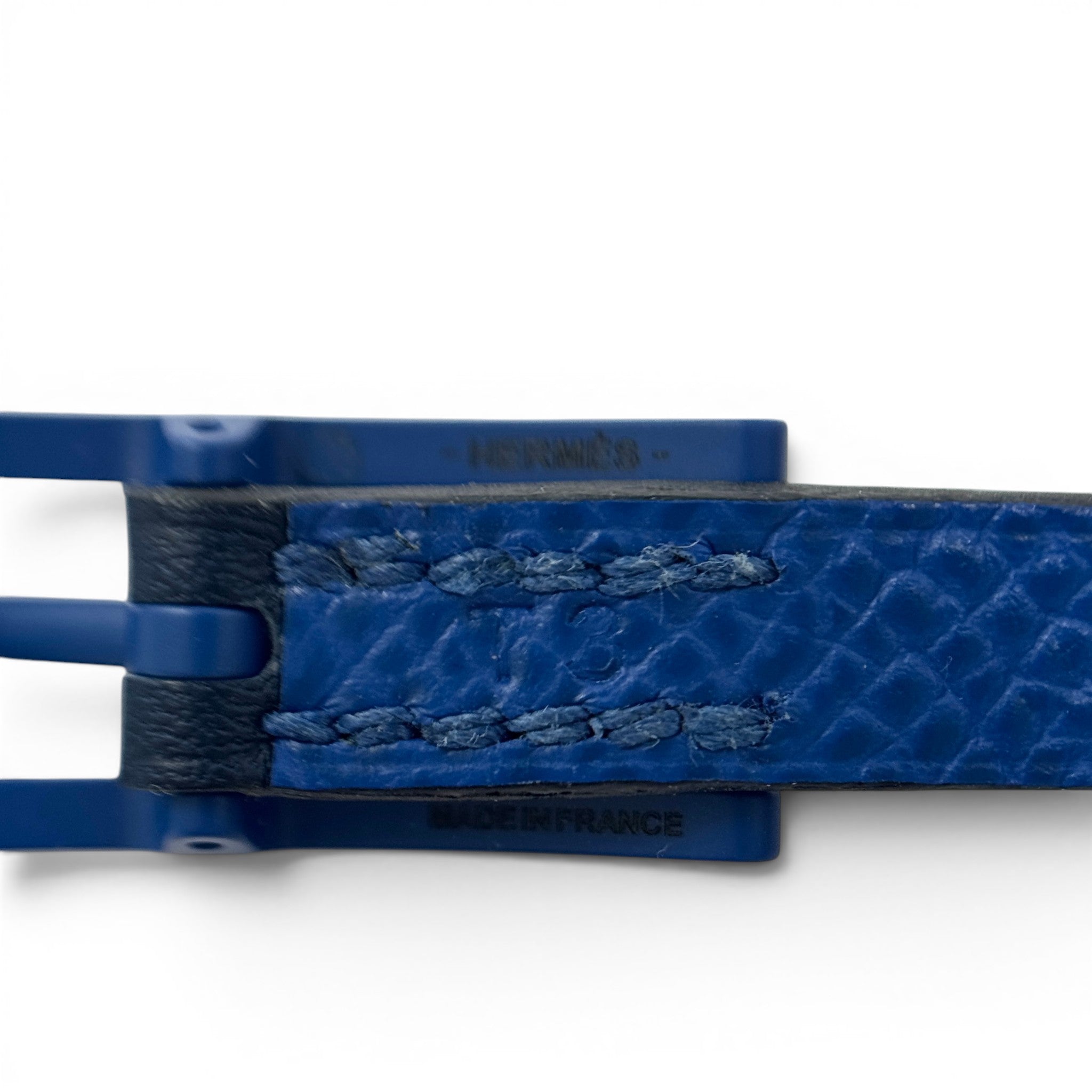 Hermes Blue France Behapi Double Tour Bracelet