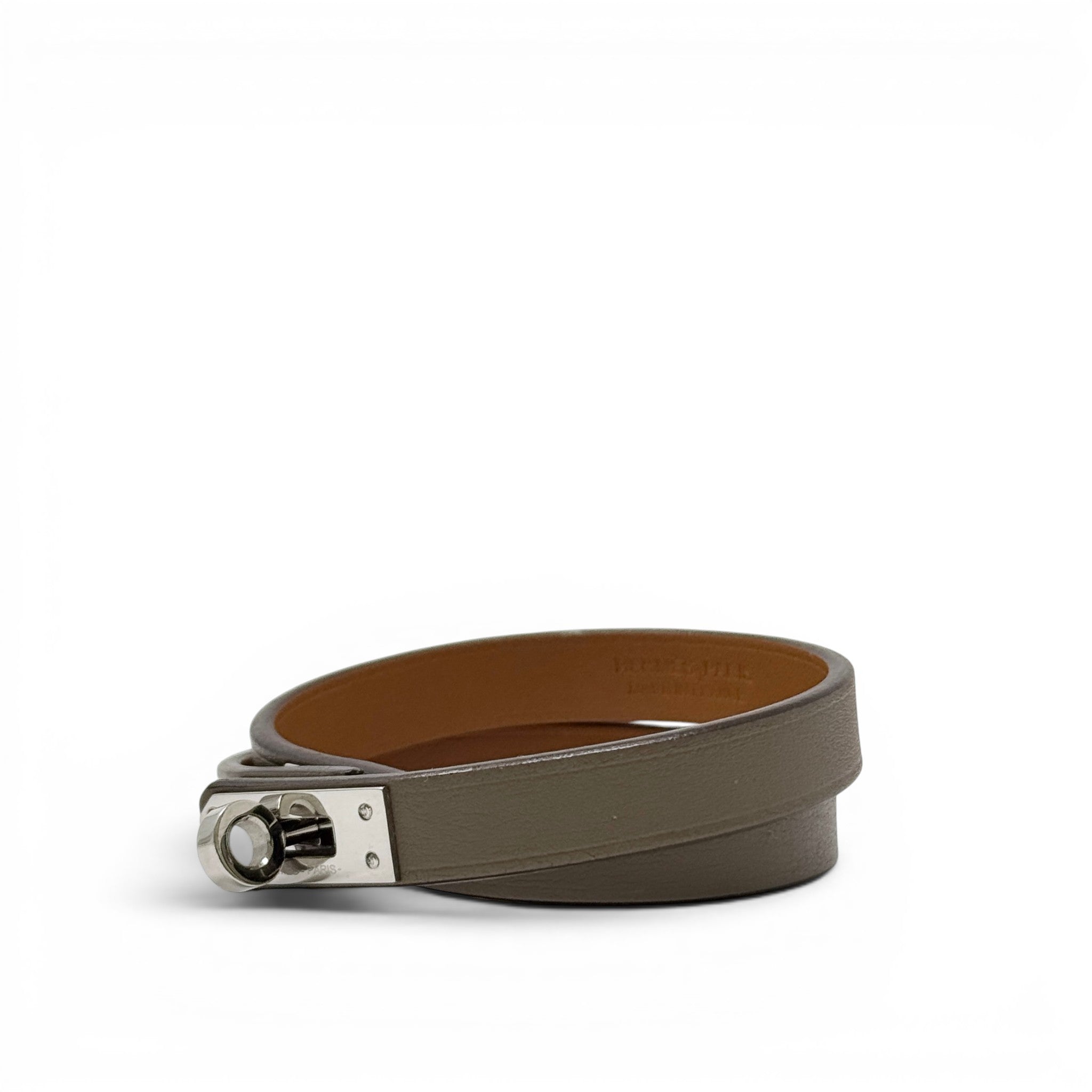 Hermes Etoupe Kelly Double Tour Bracelet T3