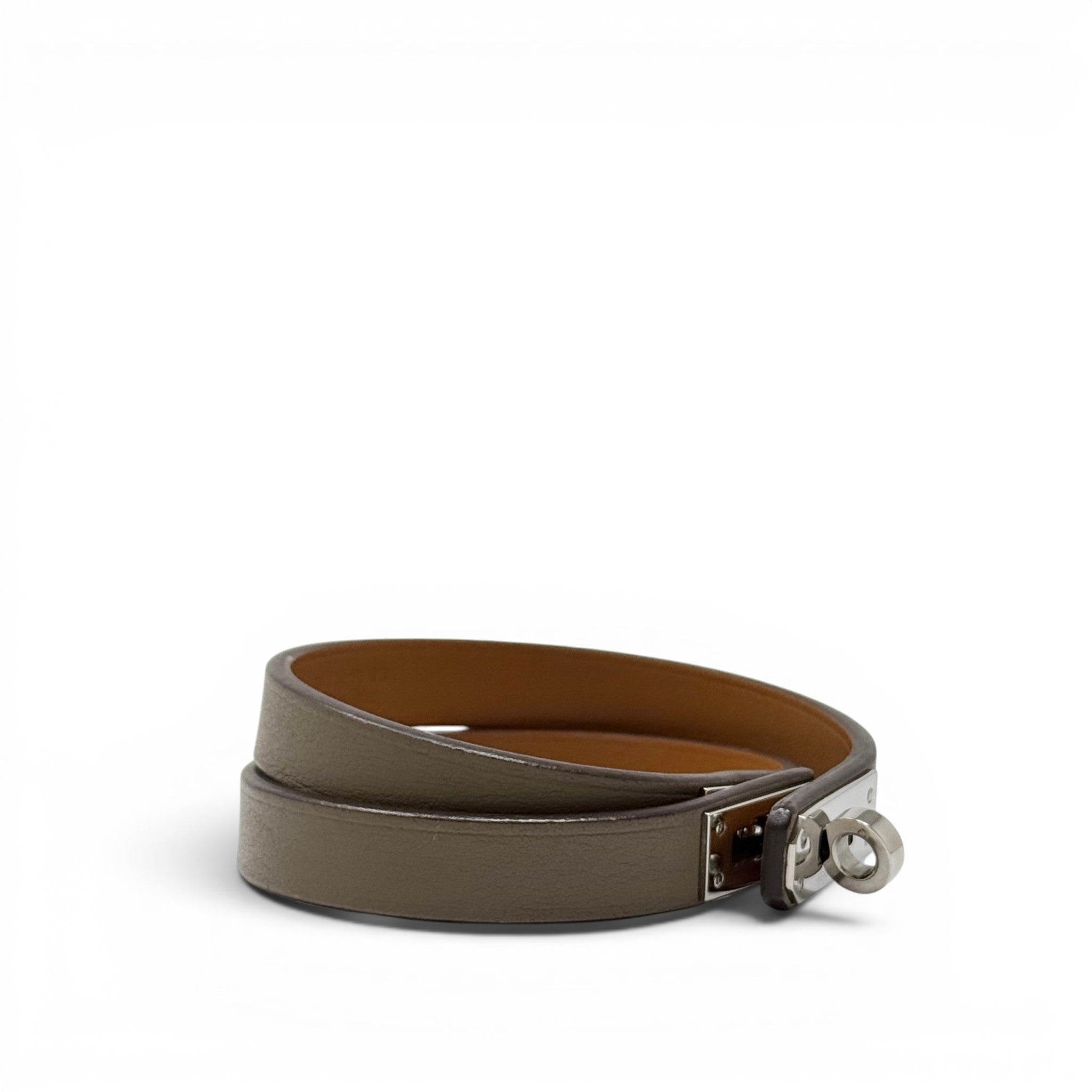 Hermes Etoupe Kelly Double Tour Bracelet T3