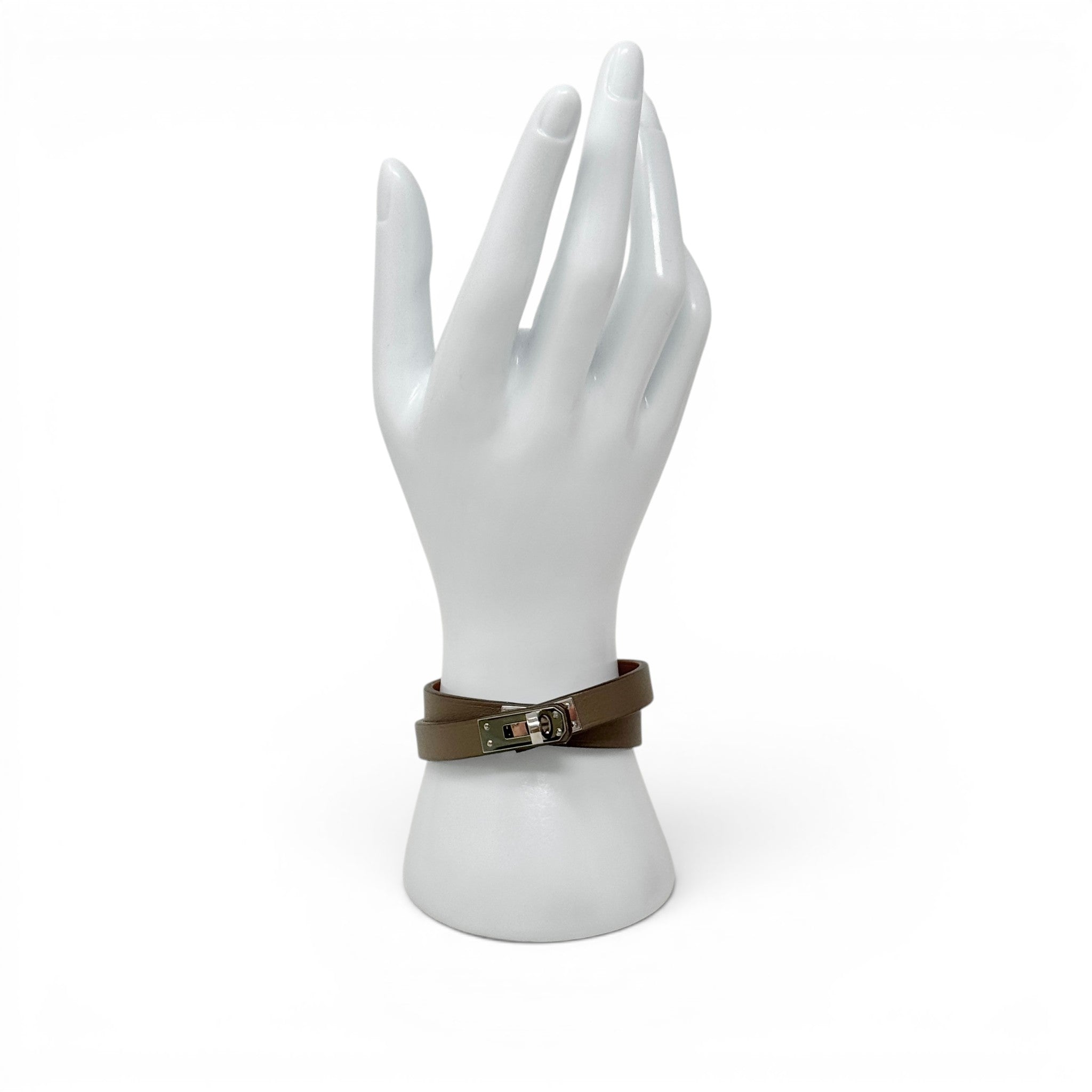 Hermes Etoupe Kelly Double Tour Bracelet T3