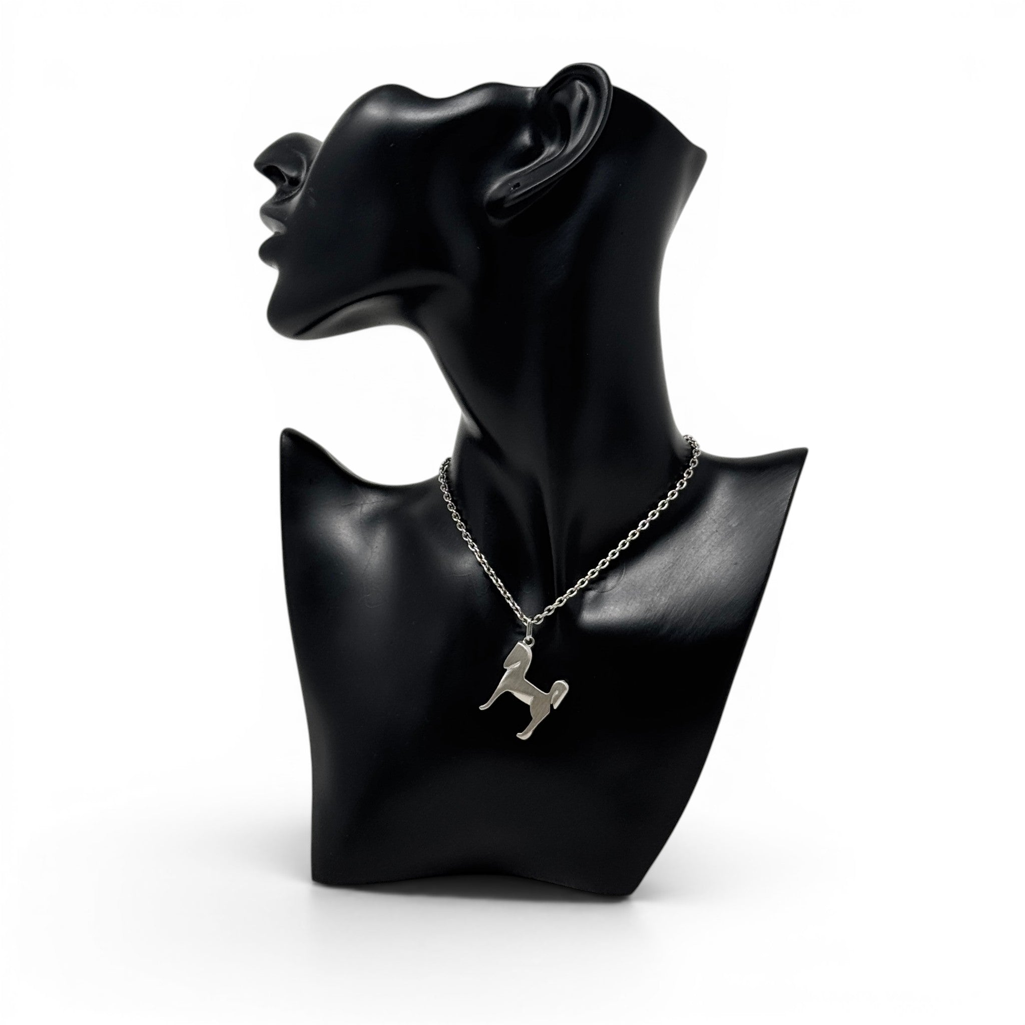 Hermes Silver Panache Horse Pendant Necklace
