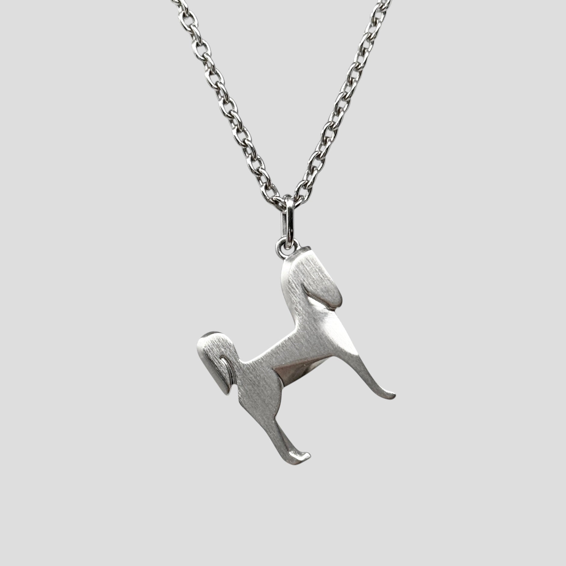 Hermes Silver Panache Horse Pendant Necklace