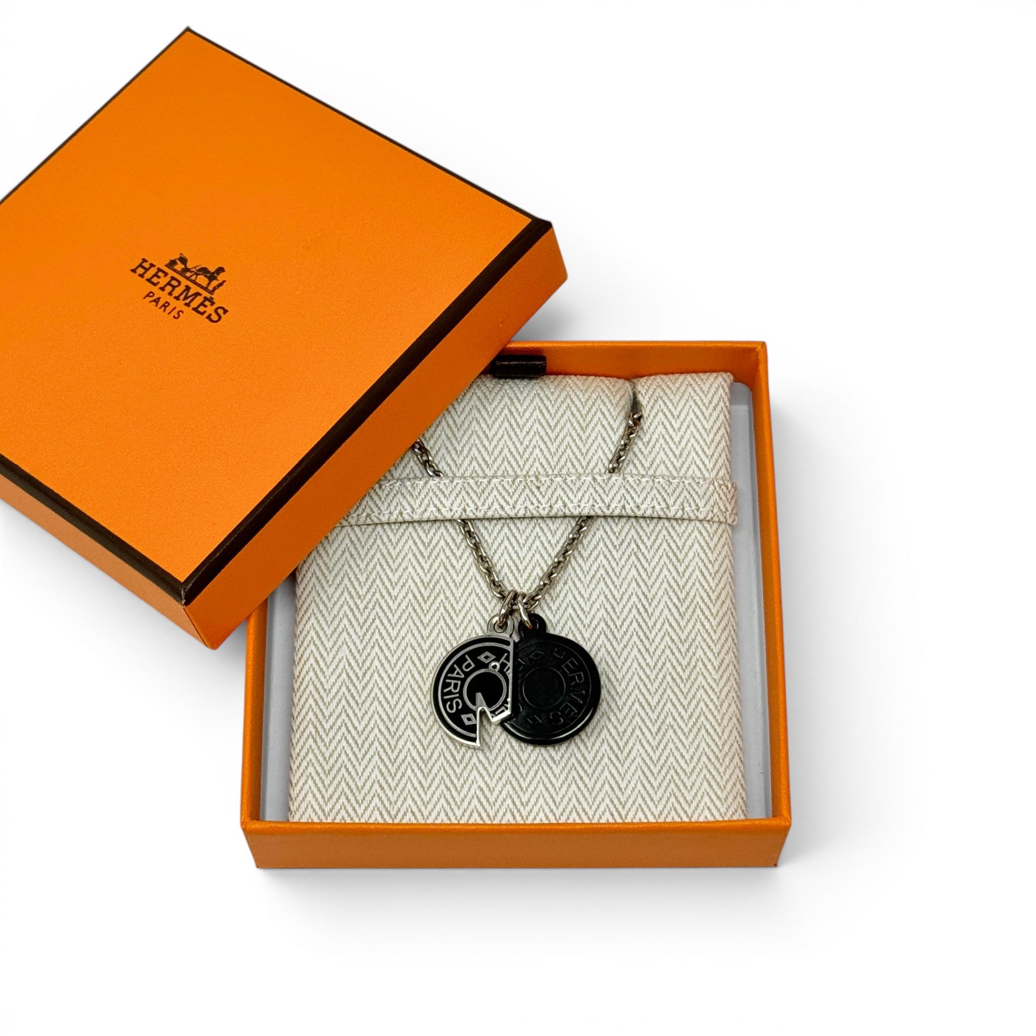 Hermes Noir Carrousel Necklace