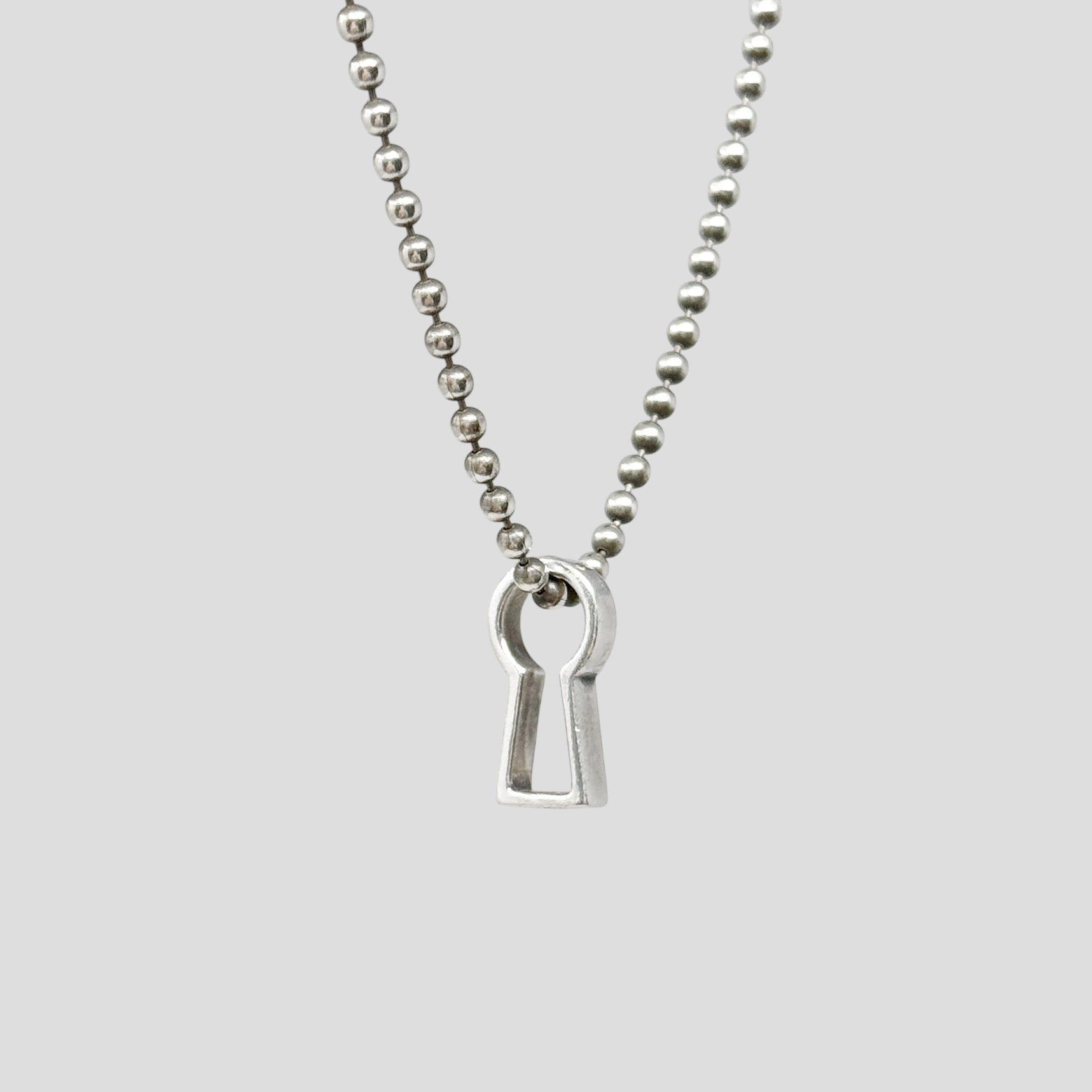 Tiffany Silver Makers Keyhole Necklace
