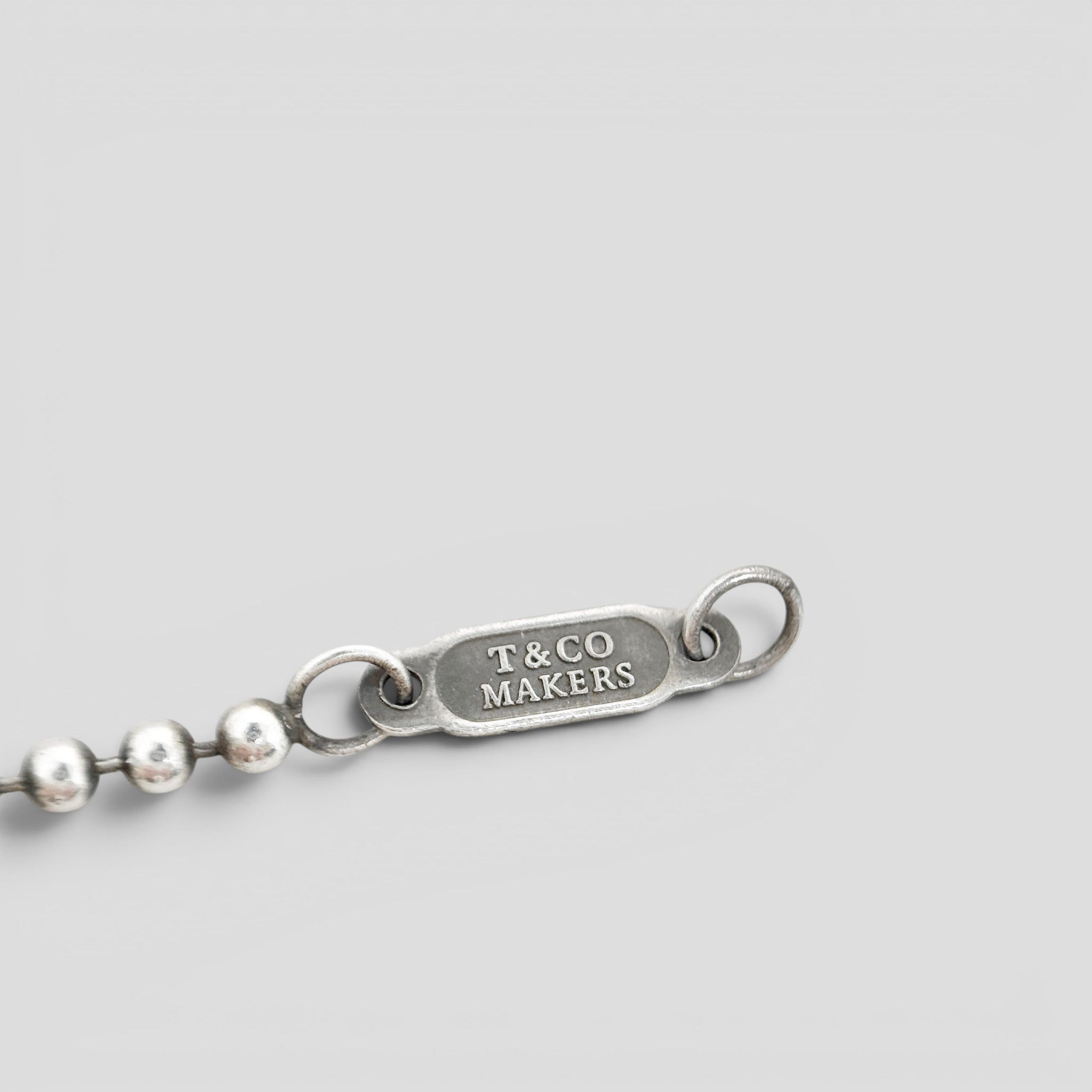 Tiffany Silver Makers Keyhole Necklace
