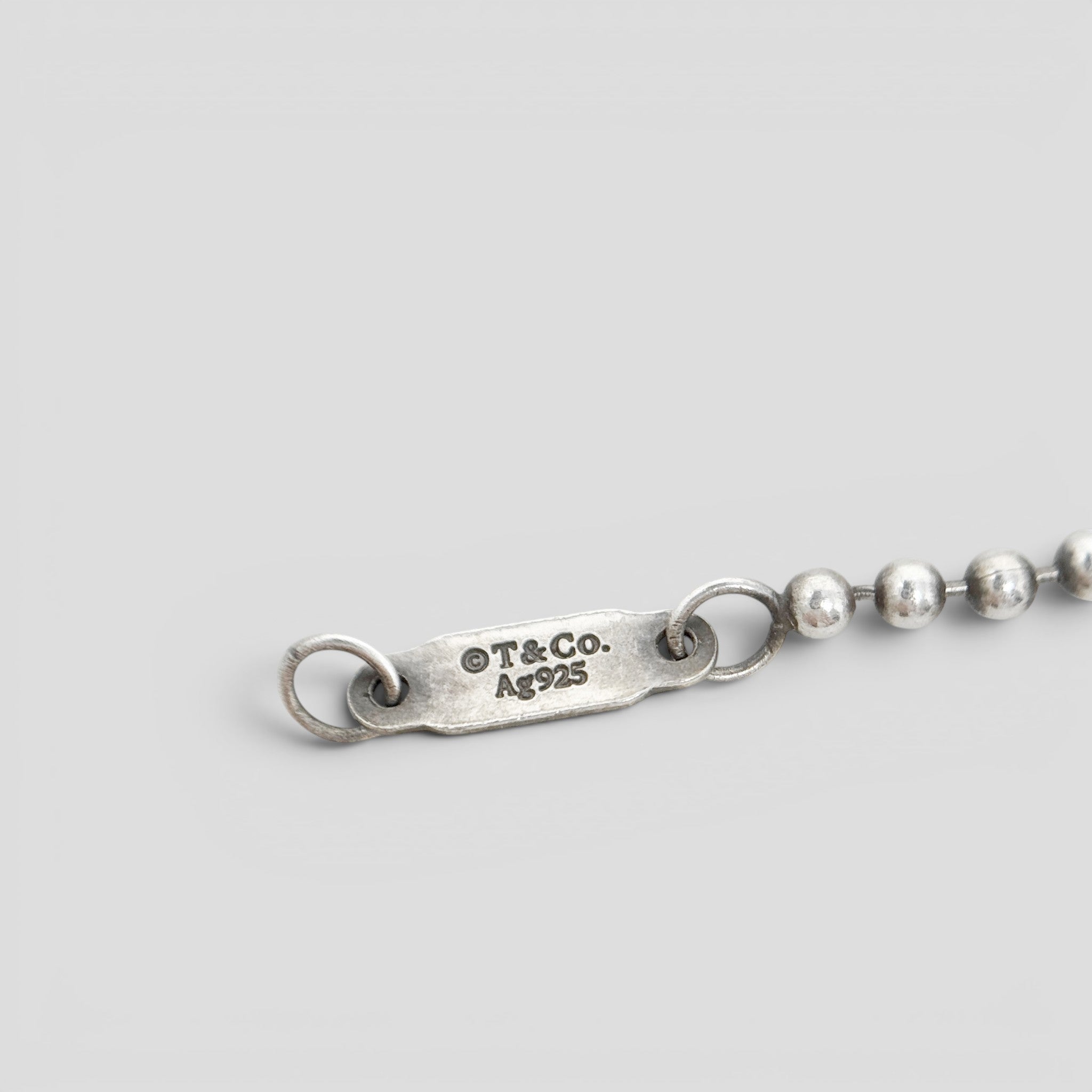 Tiffany Silver Makers Keyhole Necklace