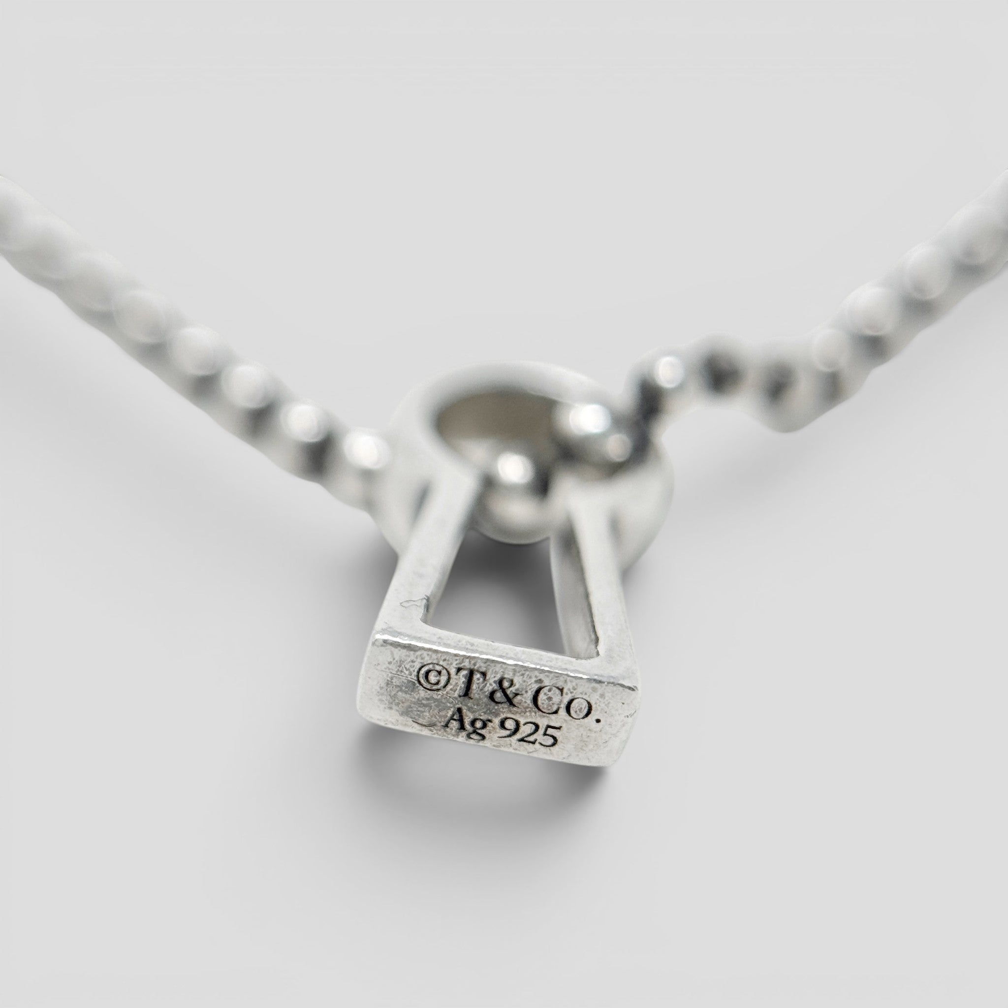Tiffany Silver Makers Keyhole Necklace