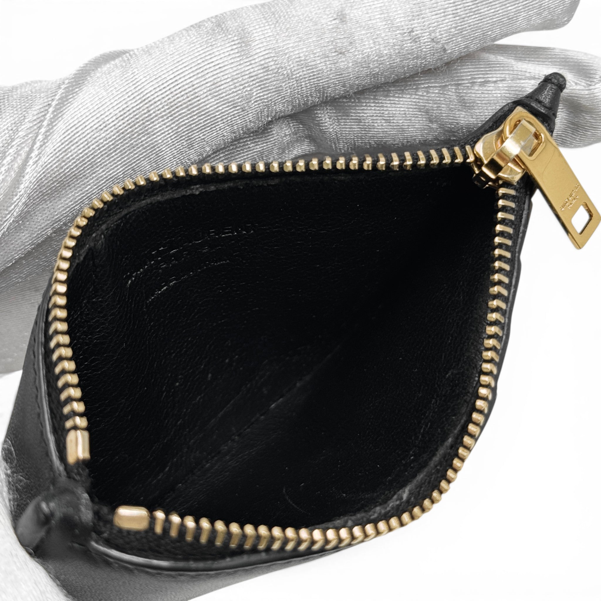 Saint Laurent Black Fragment Card Holder