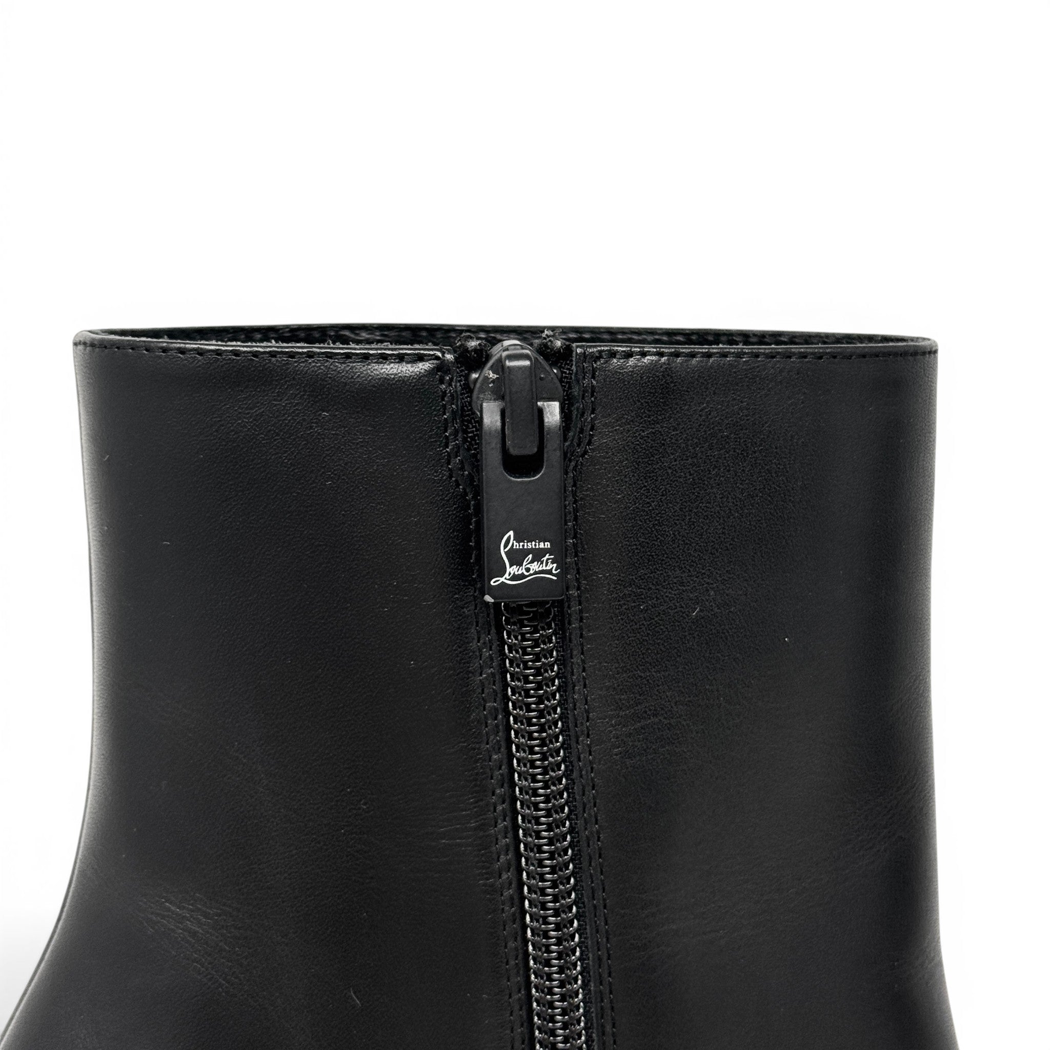 Christian Louboutin Black Loo Booty 130